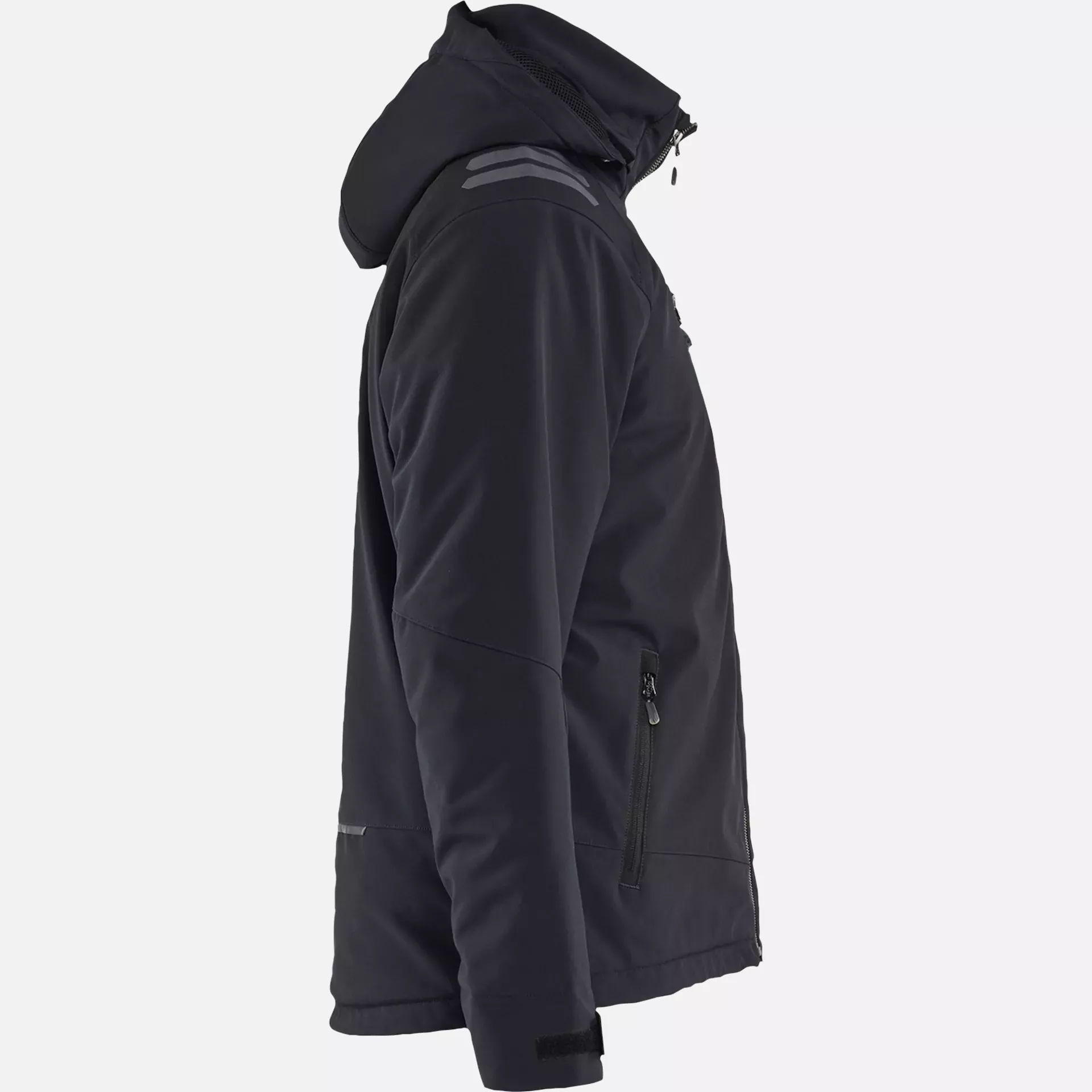 Blaklader 475025139956, Lightly Lined Softshell Winter Jacket, Black/Red, image 2
