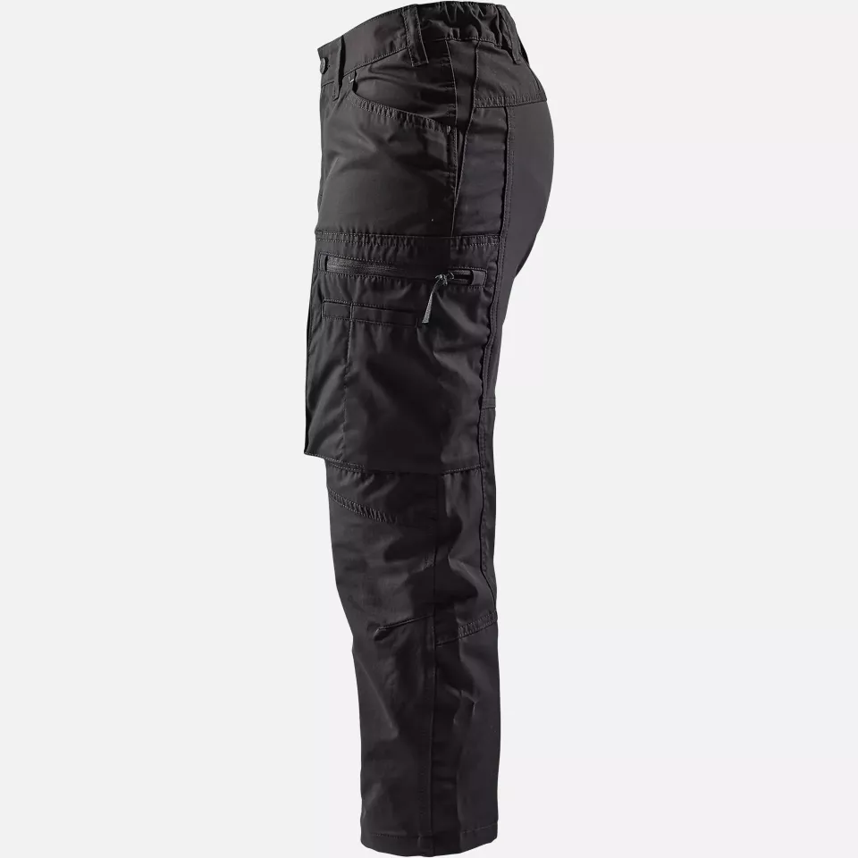 Blaklader 712918459900, Women's Stretch Pirate Trousers, Black, image 3, gallery thumbnail