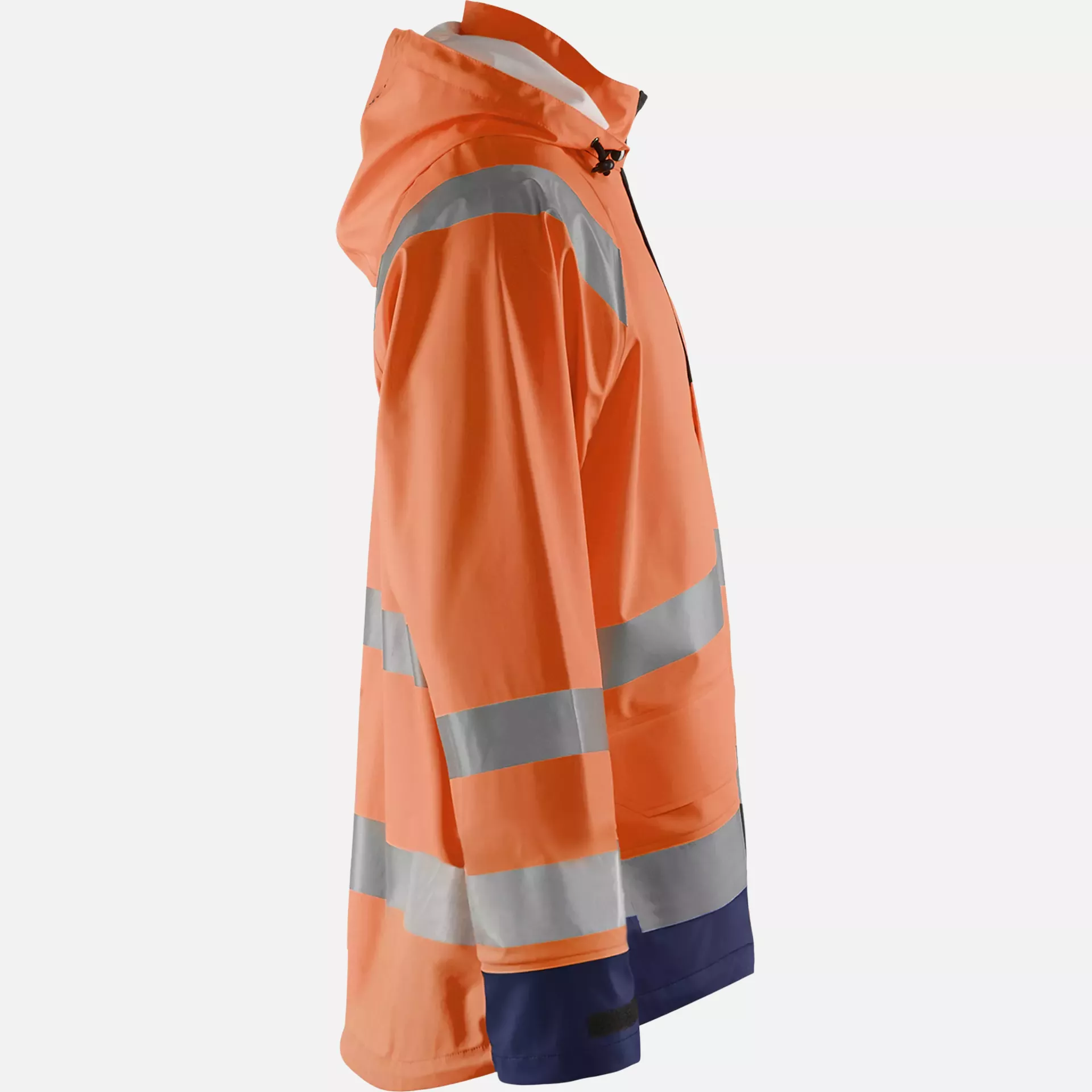Blaklader 432320005389, High Vis Rain Jacket, Orange/Navy Blue, image 2