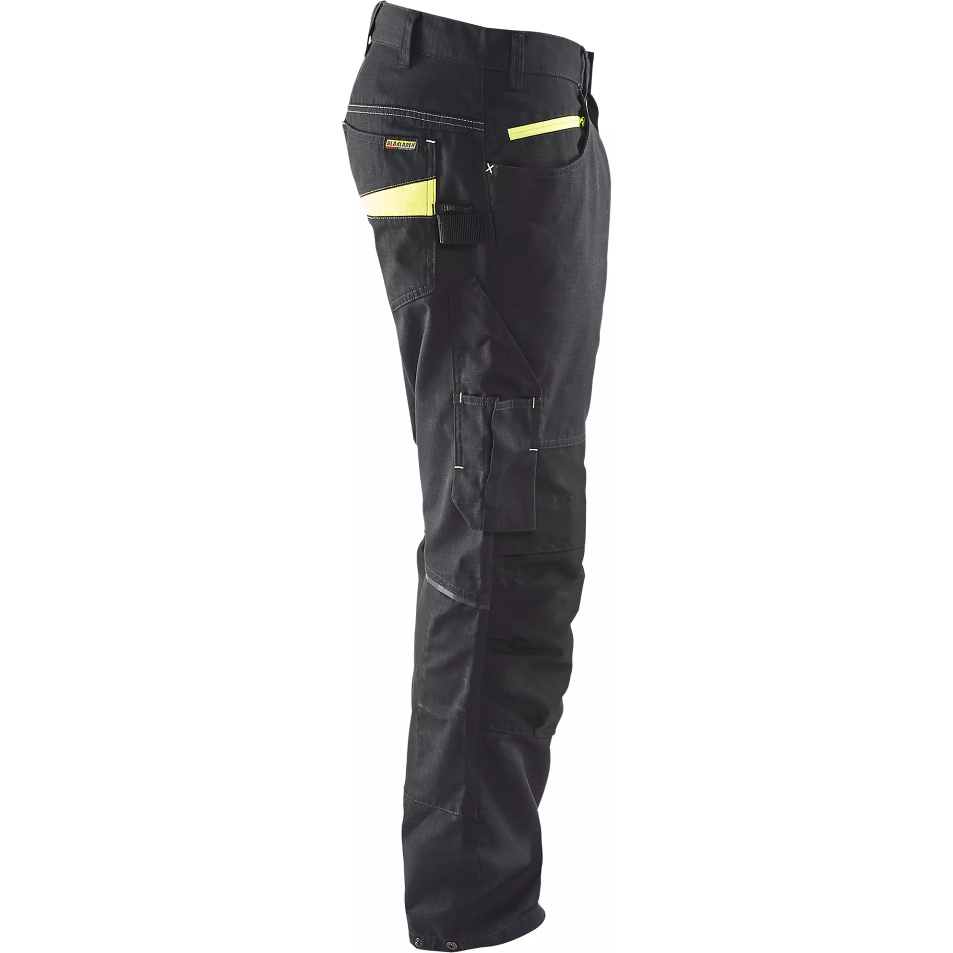 Blaklader 149513309933, Stretch Work Trousers, Black/Yellow, image 2