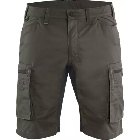 Blaklader Stretch Shorts, Dark Olive Green/Black