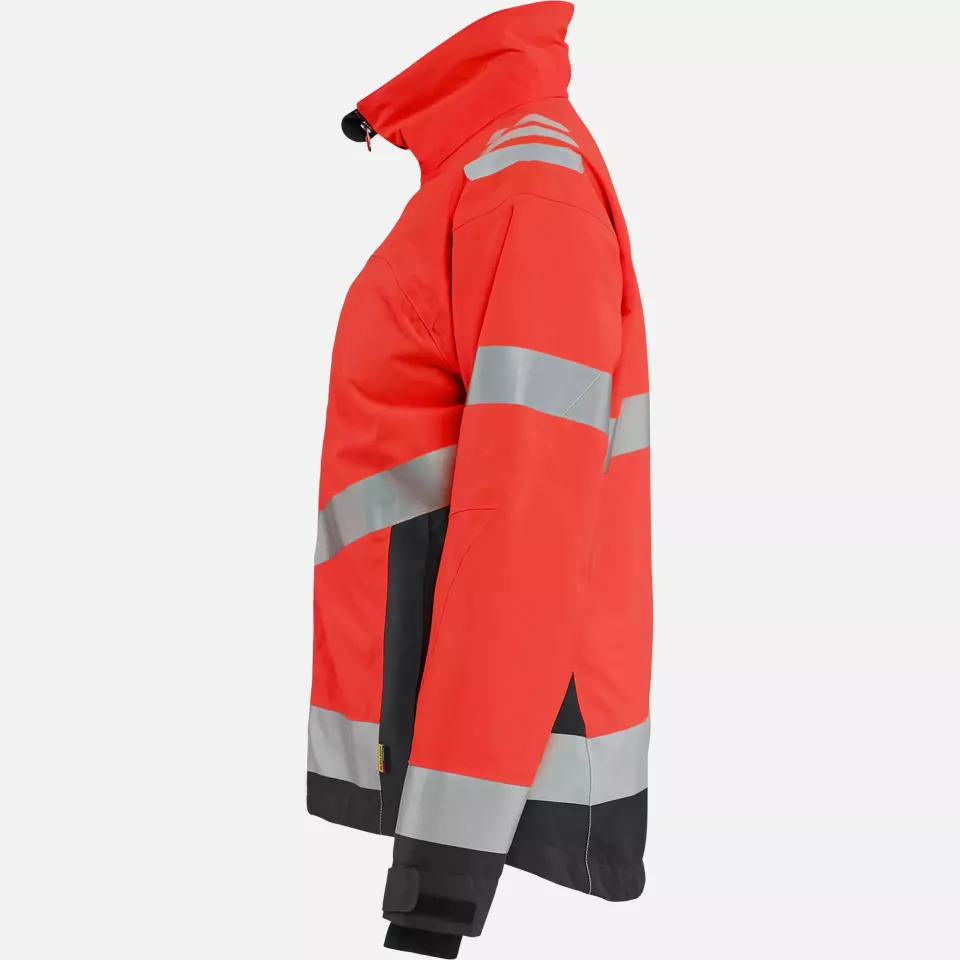 Blaklader 476219775599, Women's High Vis Winter Jacket Lightly Lined, High Vis Red/Black, image 3, gallery thumbnail