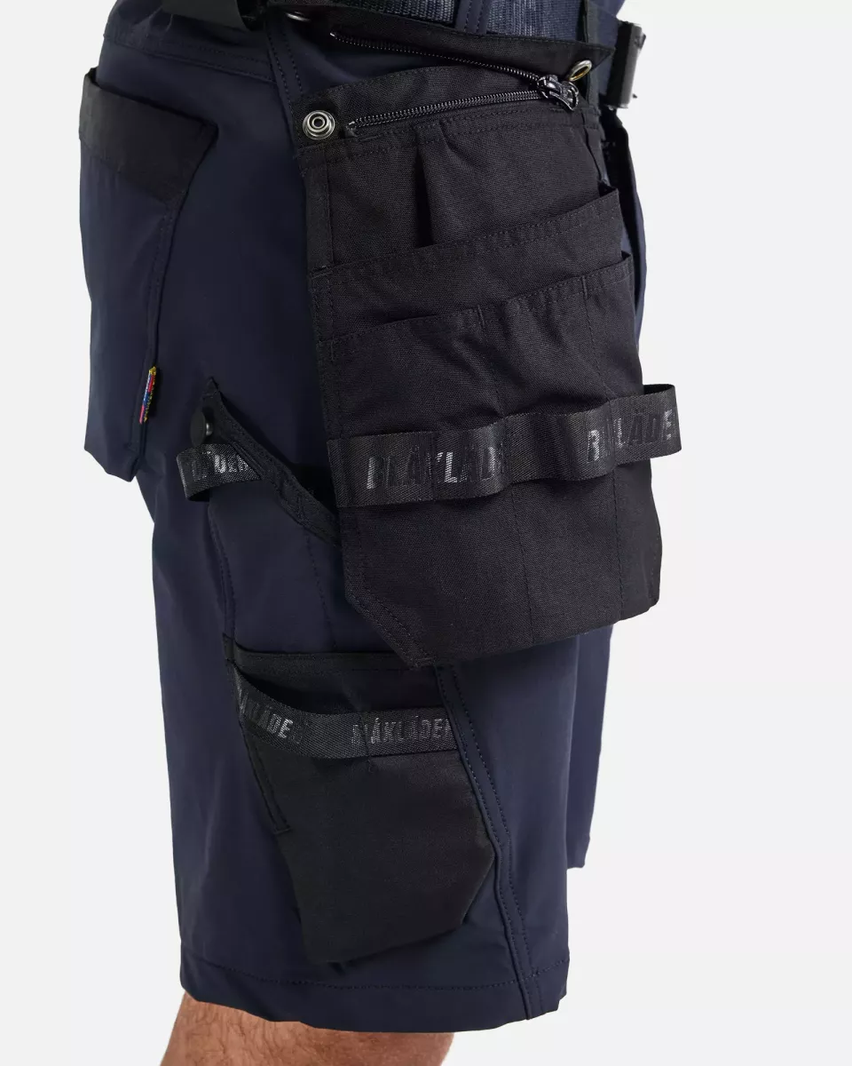 Blaklader 170216458699, 4-Way Stretch Craftsman Shorts, Dark Navy/Black, image 7, gallery thumbnail