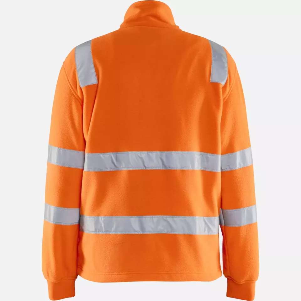 Blaklader 483325605300, High Vis Fleece Jacket, Orange, image 4, gallery thumbnail