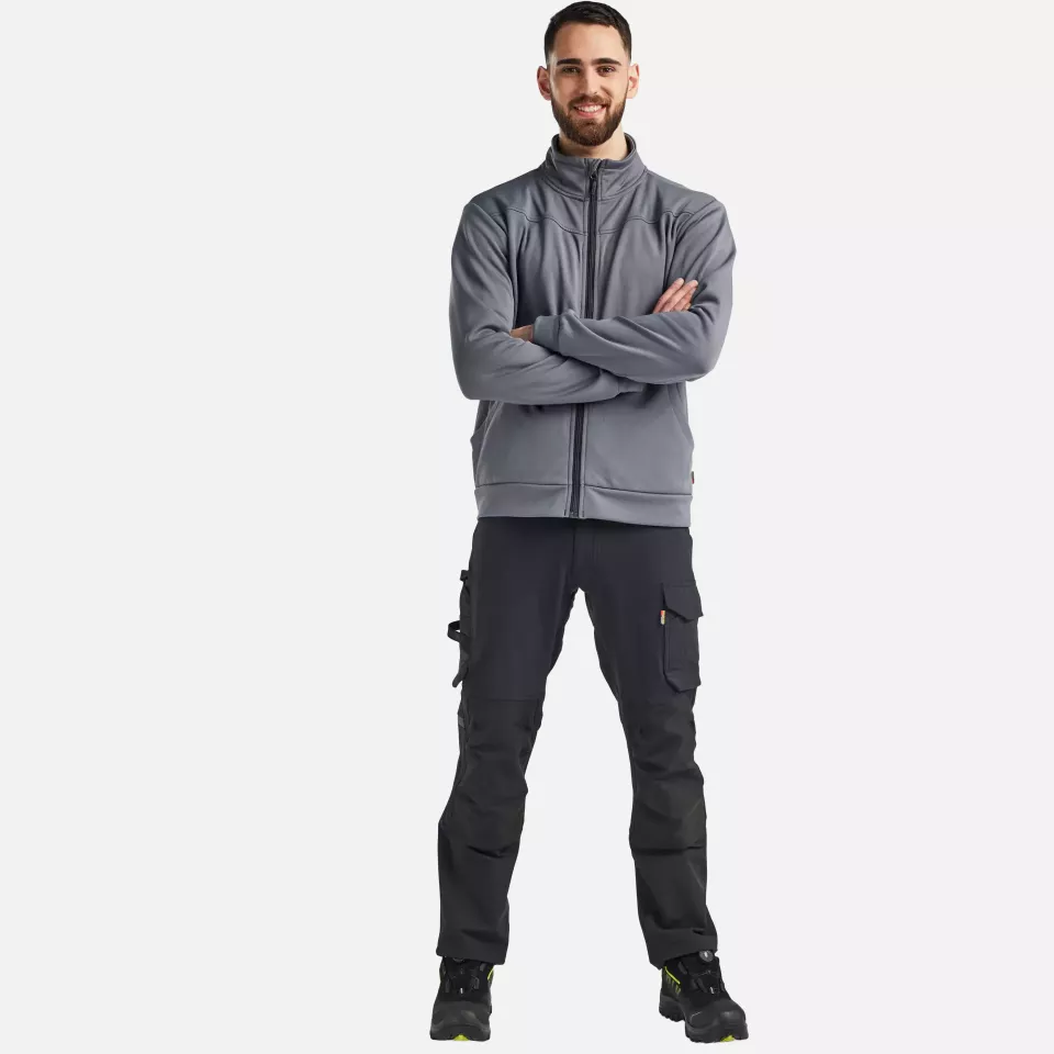 Blaklader 336225269699, Sweat Jacket with Zipper, Medium Grey/Black, image 5, gallery thumbnail