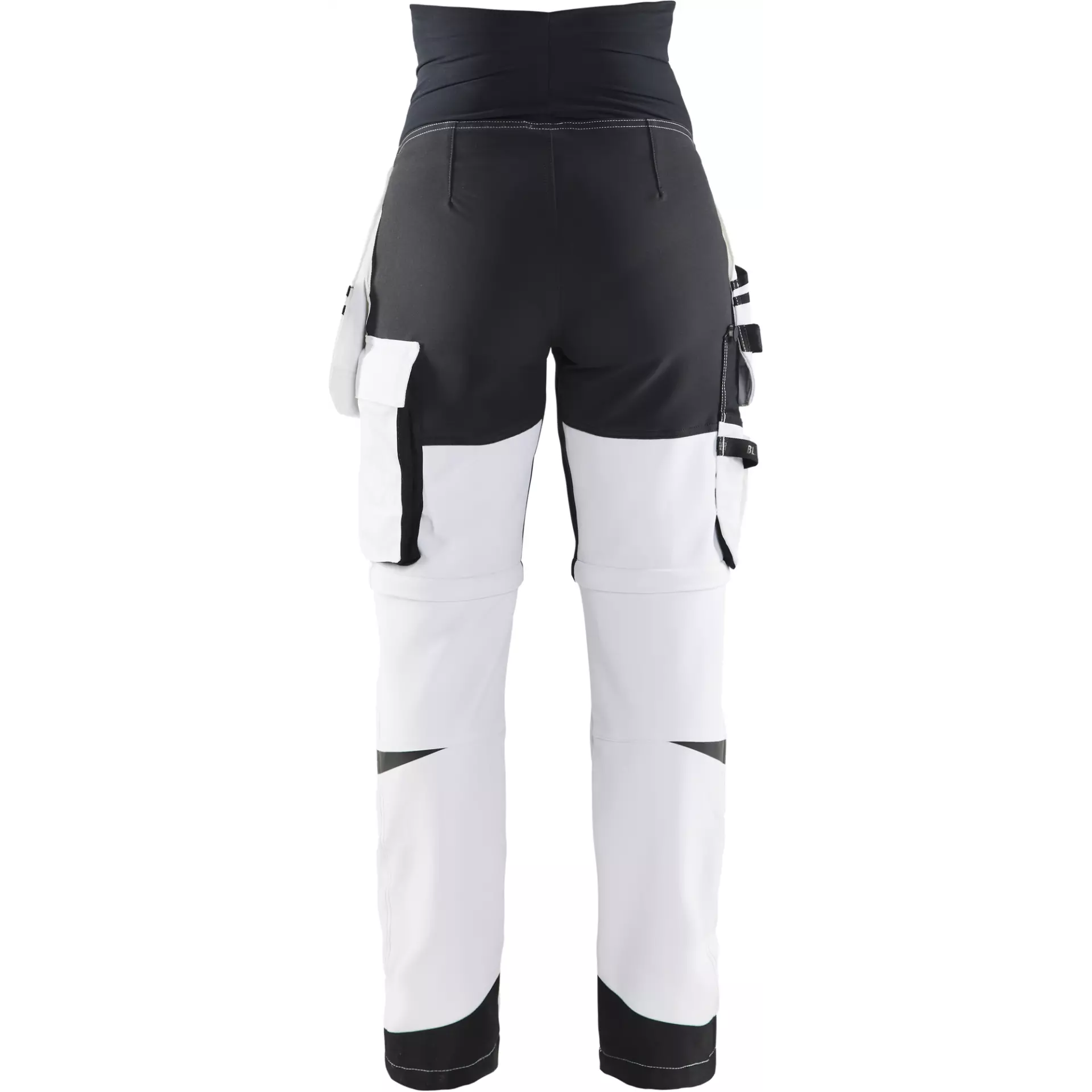 Blaklader 710216421099, Zip-Off Painter Maternity Trousers, White/Black, image 4