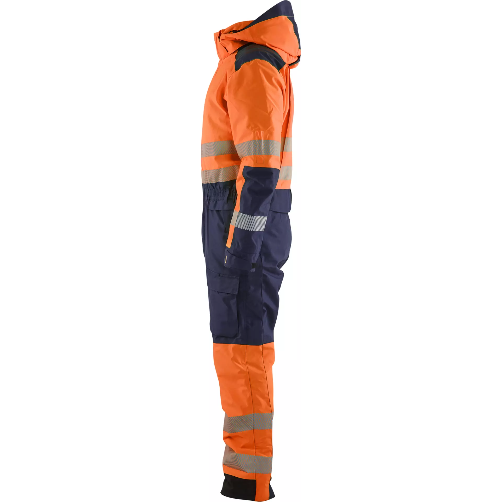 Blaklader 672519775389, High Vis Winter Coverall, Orange/Navy, image 3