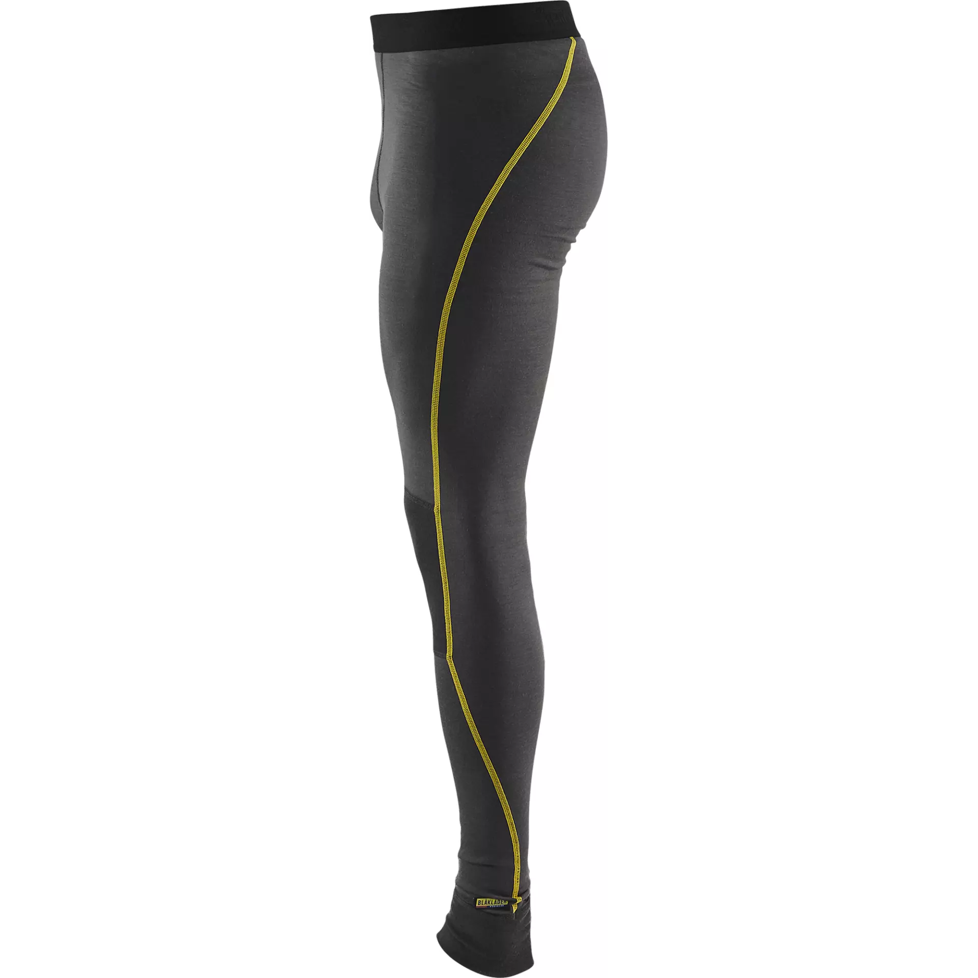 Blaklader 184417349835, XLIGHT Merinowolle Unterhose, Dunkelgrau/Gelb, image 3