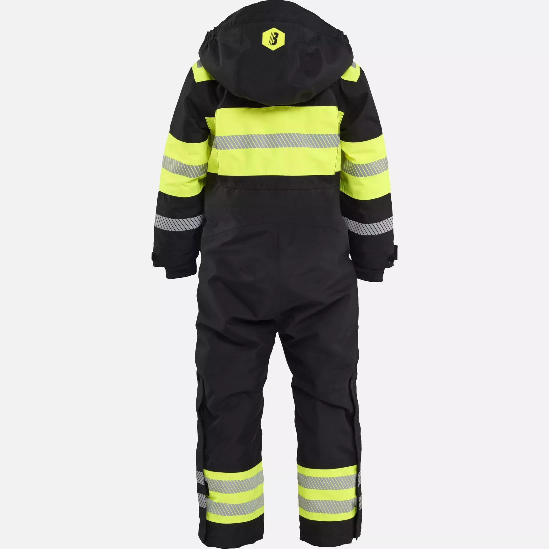 Blaklader 521519779933, Kids Winter Coverall, Black/High Vis Yellow, image 4