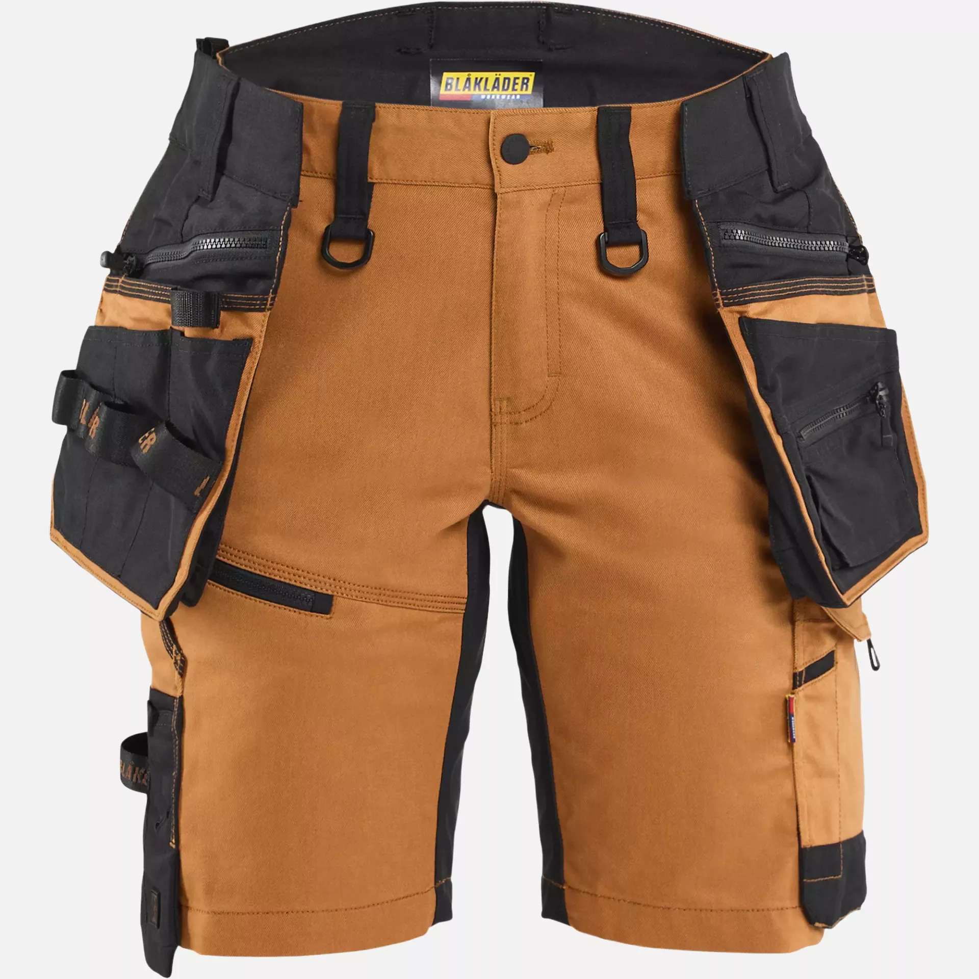 Blaklader 717511494099, STRIKER Ladies Stretch Craftsman Shorts, Rust/Black, image 1