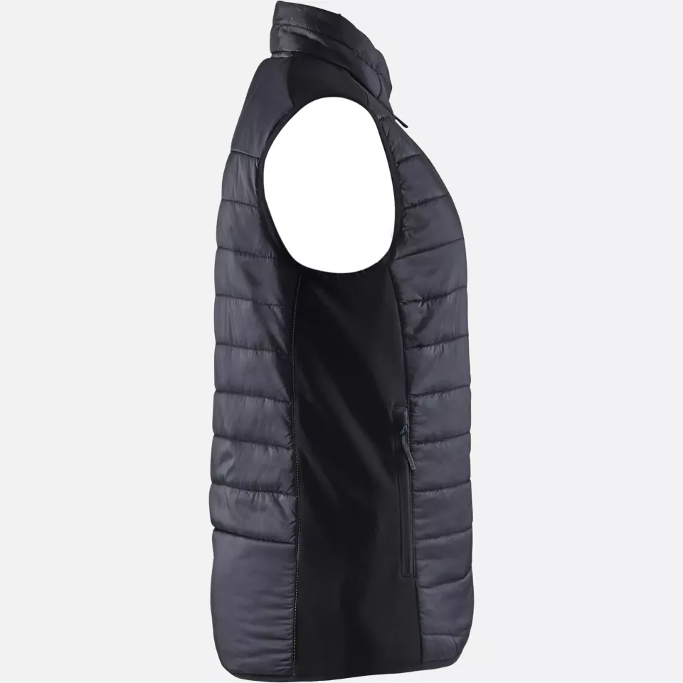 Blaklader 386420309998, Ladies Lined Vest, Black/Dark Grey, image 2, gallery thumbnail