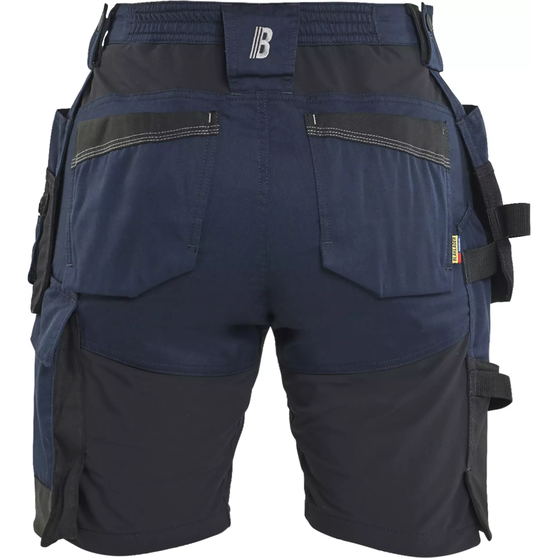 Blaklader 713318328600, Ladies Stretch Craftsman Shorts, Dark Navy, image 4