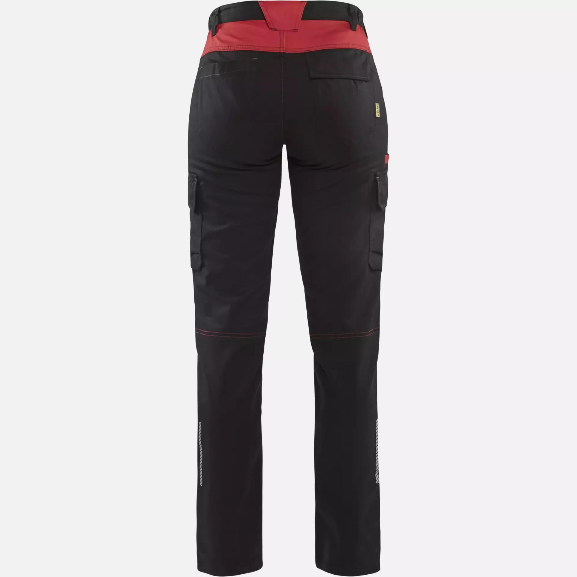 Blaklader 714418329956, Ladies Stretch Industry Work Trousers, Black/Red, image 4