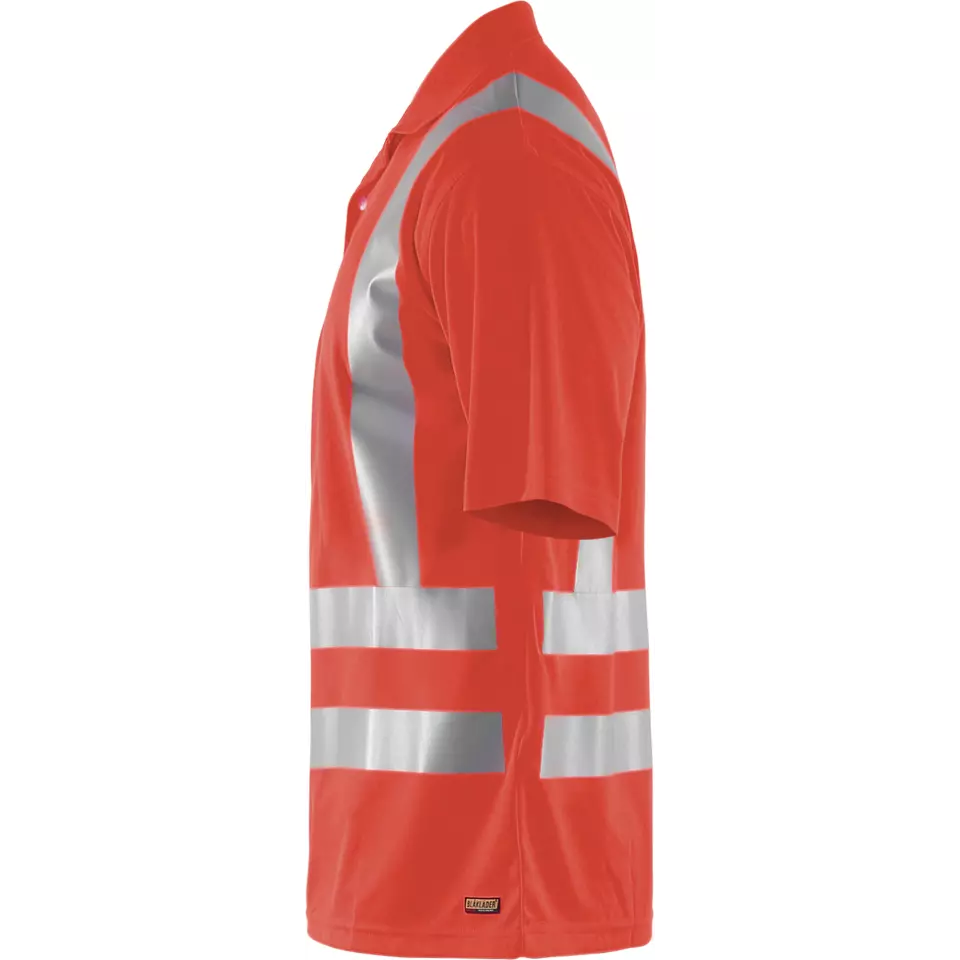 Blåkläder 339110115500, High Vis UV Protection Polo Shirt, Red, image 3, gallery thumbnail