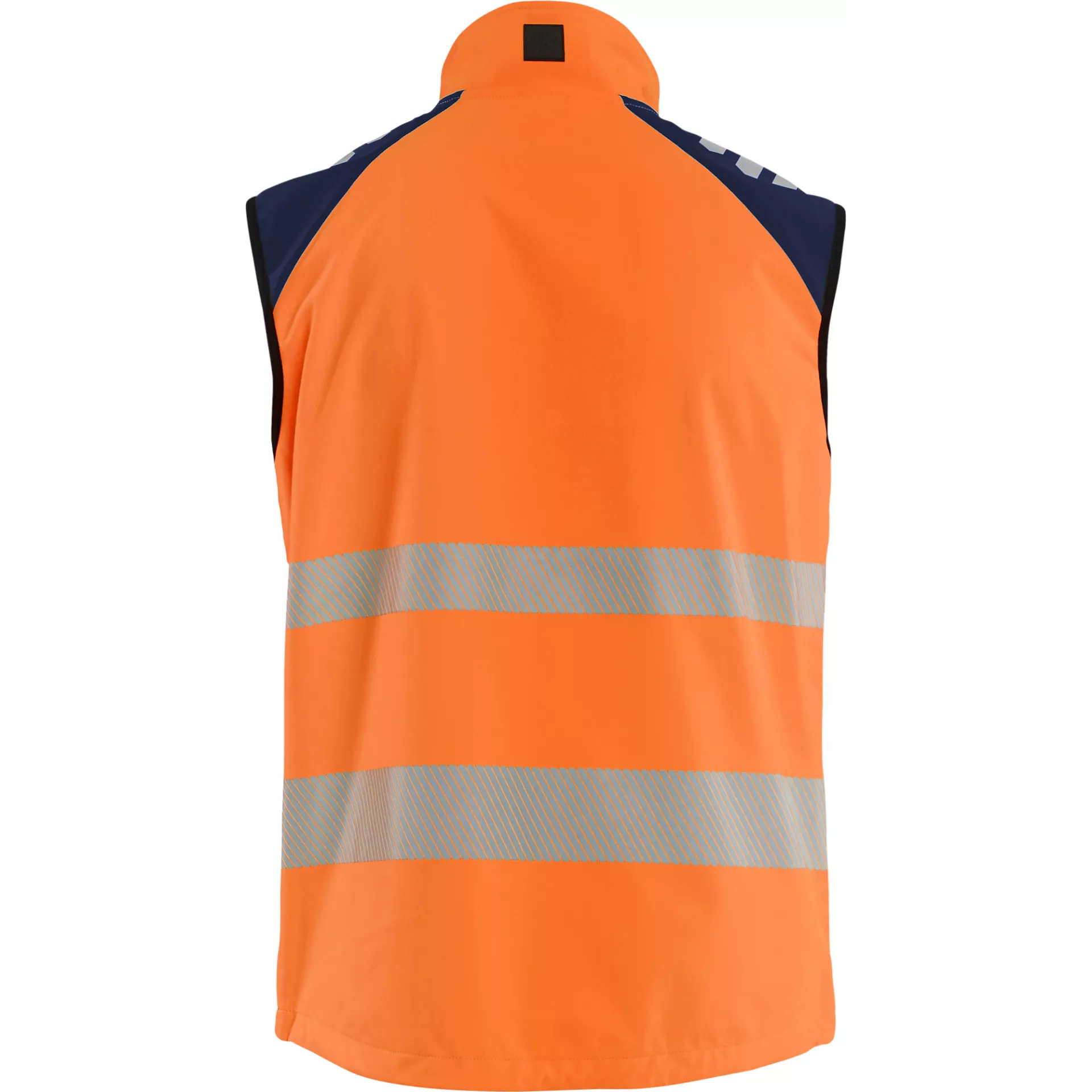 Blaklader 309125135389, Hi-Vis Softshell Vest, High Vis Orange/Navy Blue, image 4