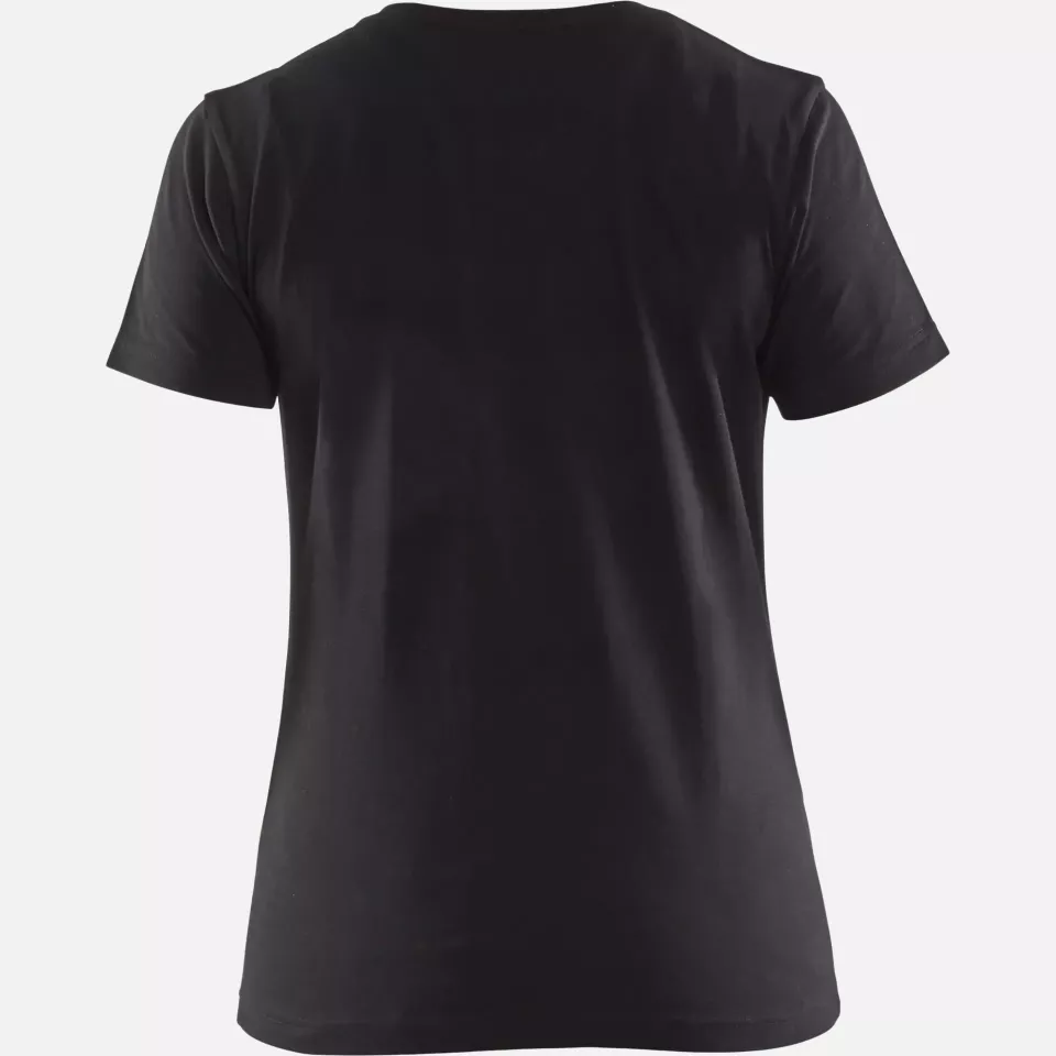 Blaklader 347910429933, Ladies T-Shirt, Black/Yellow, image 4, gallery thumbnail