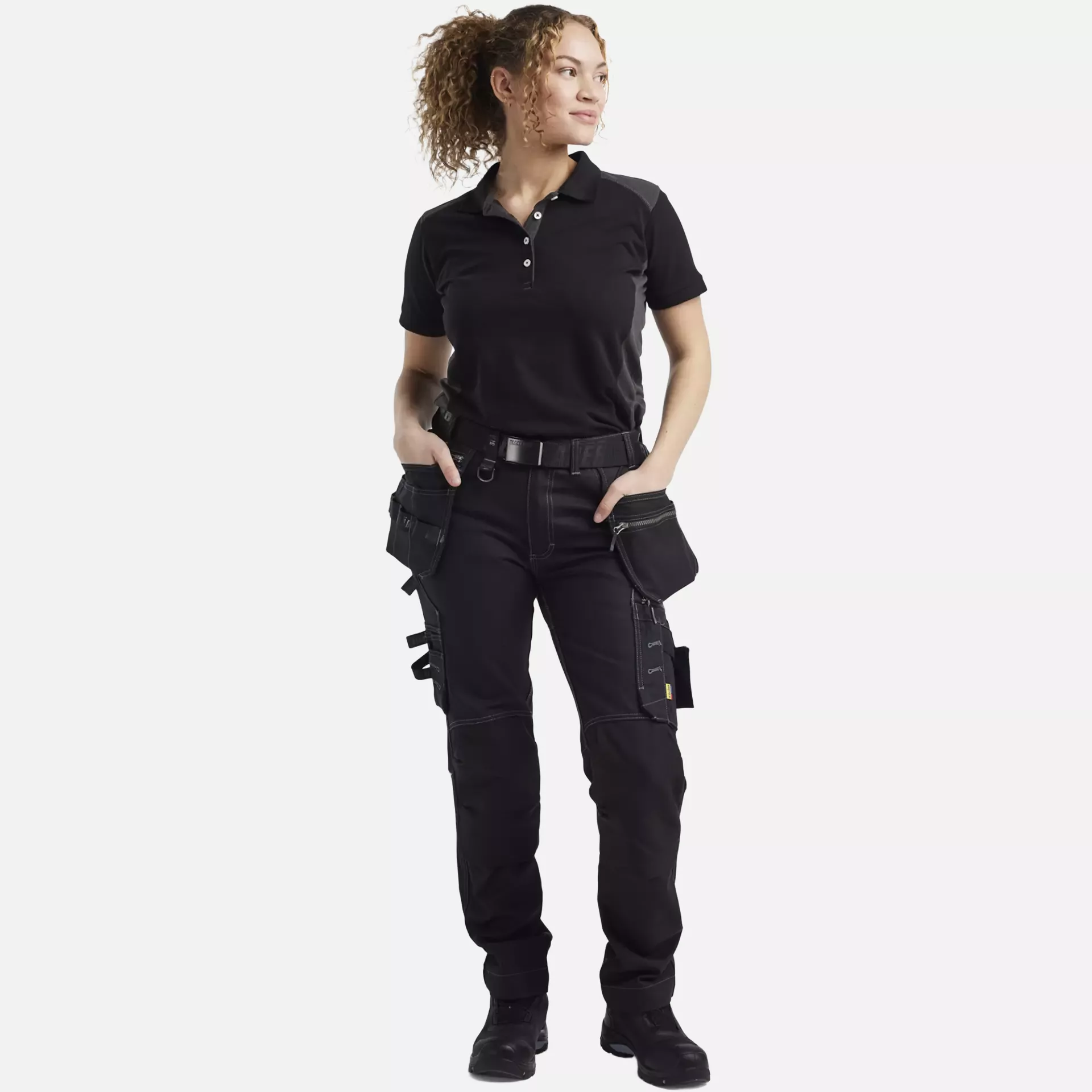 Blaklader 713013709900, Ladies Stretch Craftsman Work Trousers, Black, image 5