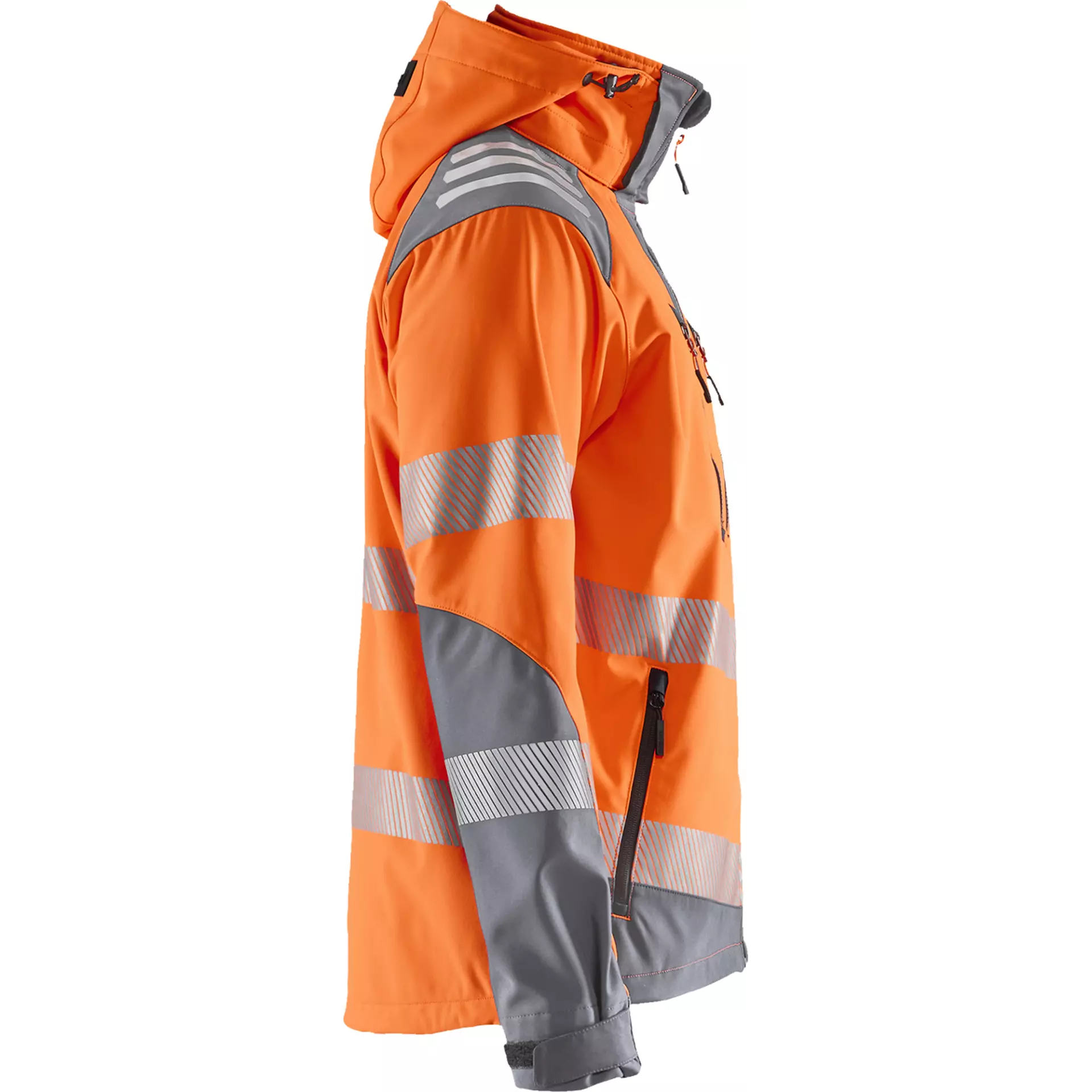 Blåkläder 449125135396, High Vis Softshell Jacket, Orange/Medium Grey, image 2