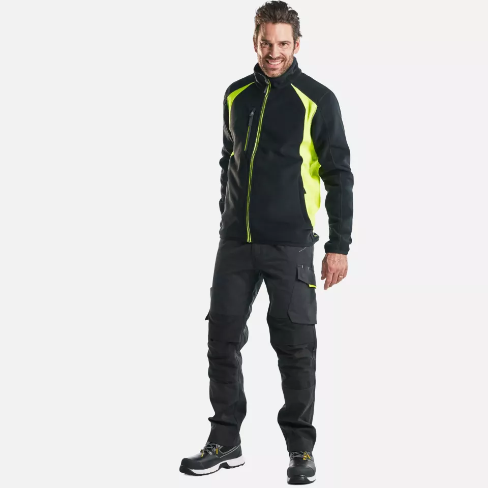 Blaklader 149513309933, Stretch Work Trousers, Black/Yellow, image 5, gallery thumbnail