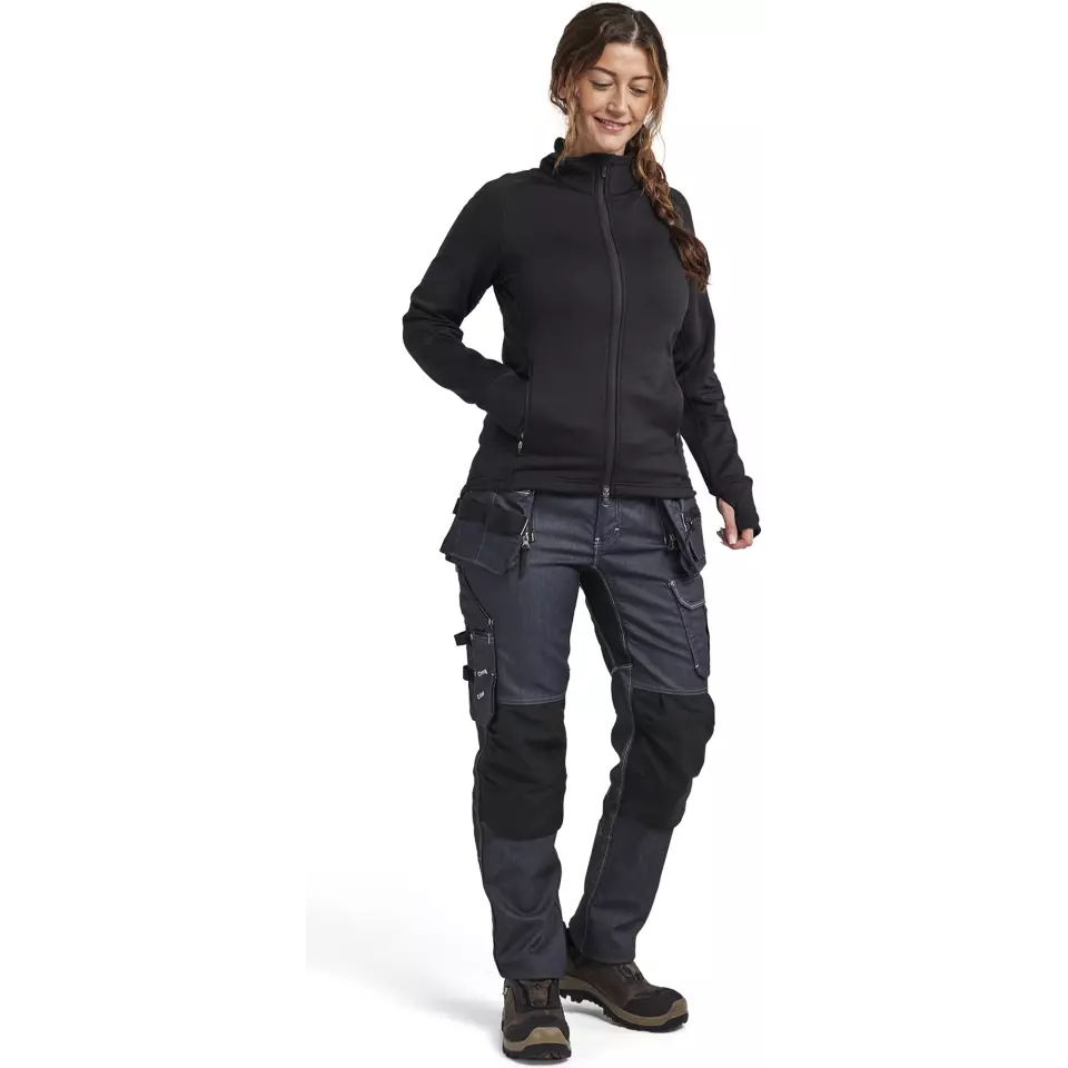 Blåkläder 474525399900, STRIKER Women's Fleece Jacket, Black, image 5, gallery thumbnail