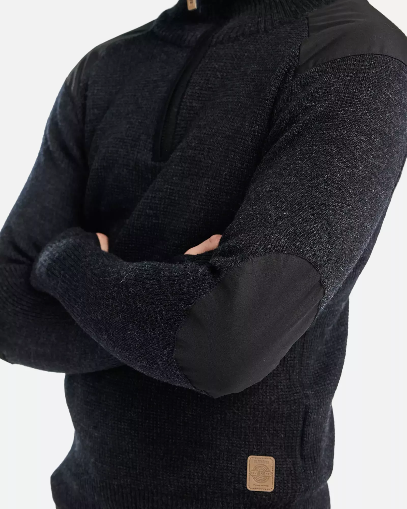 Blaklader 463010719899, Wool Sweatshirt, Dark Grey/Black, image 6