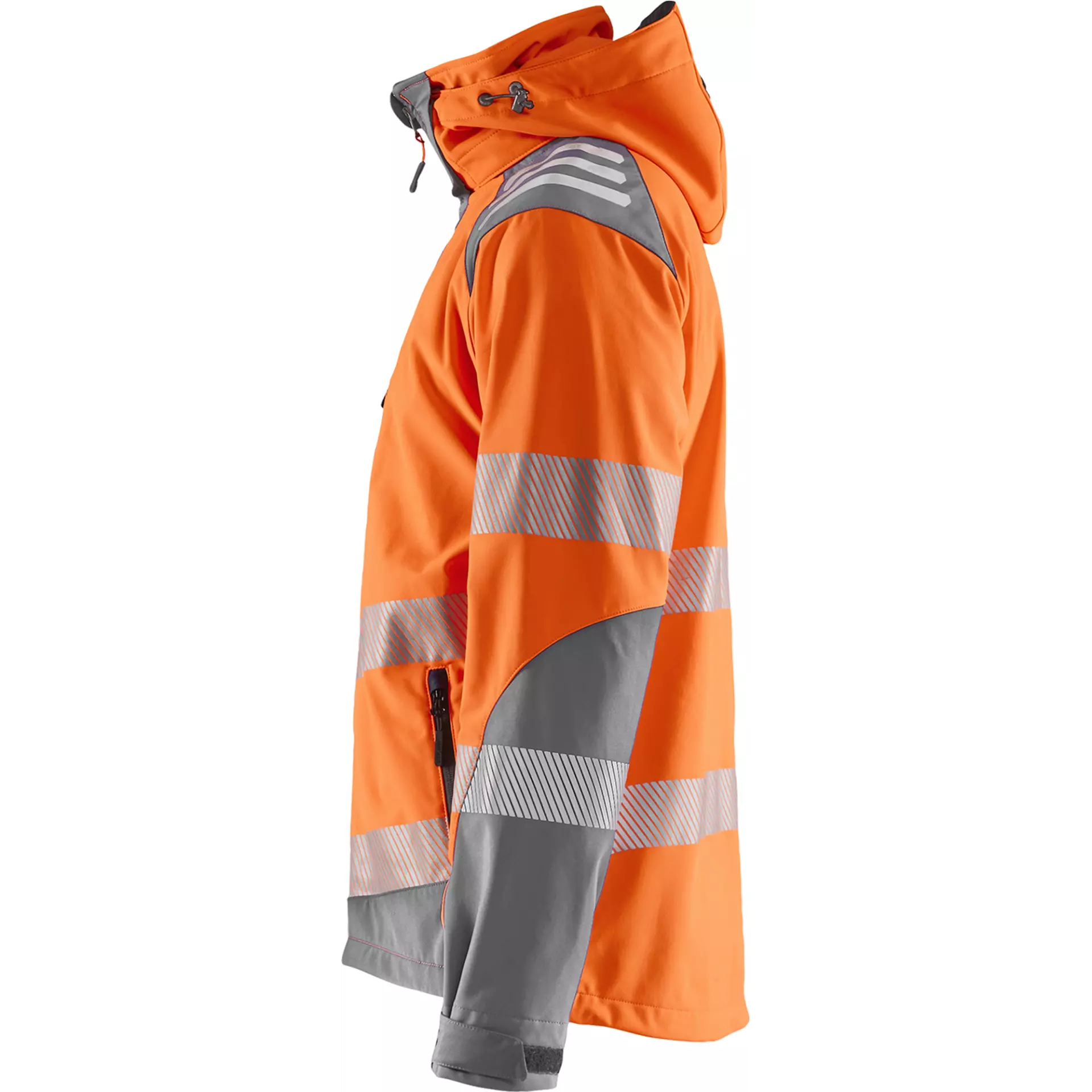 Blåkläder 449125135396, High Vis Softshell Jacket, Orange/Medium Grey, image 3