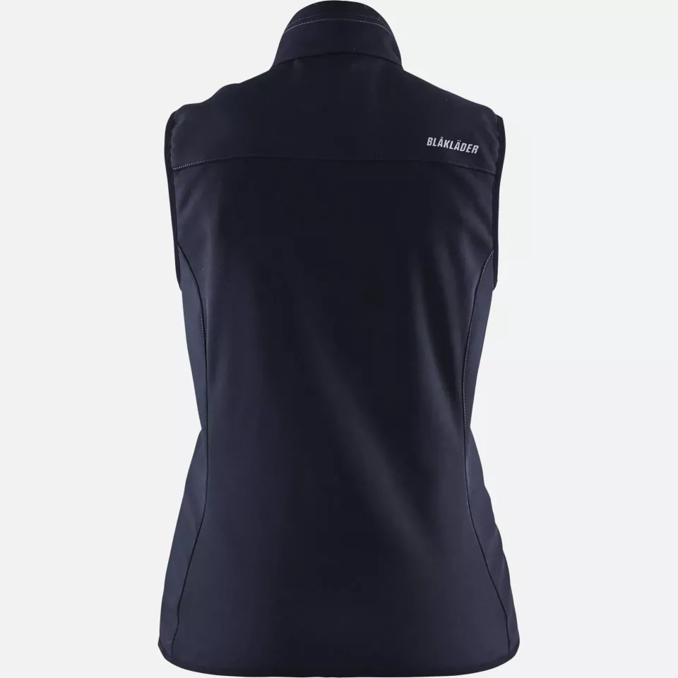 Blaklader 385125168699, Ladies Softshell Vest, Dark Navy/Black, image 4, gallery thumbnail