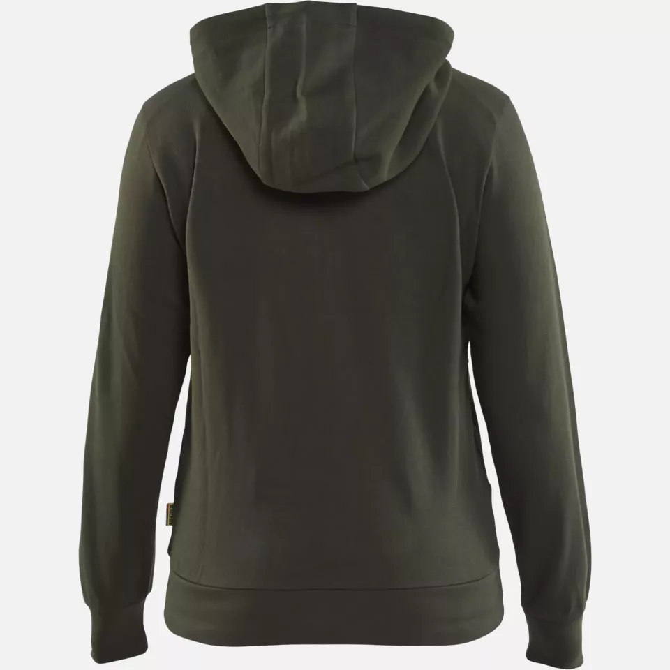 Blaklader 356011584209, 3D Ladies Hooded Sweatshirt, Forest Green, image 4, gallery thumbnail