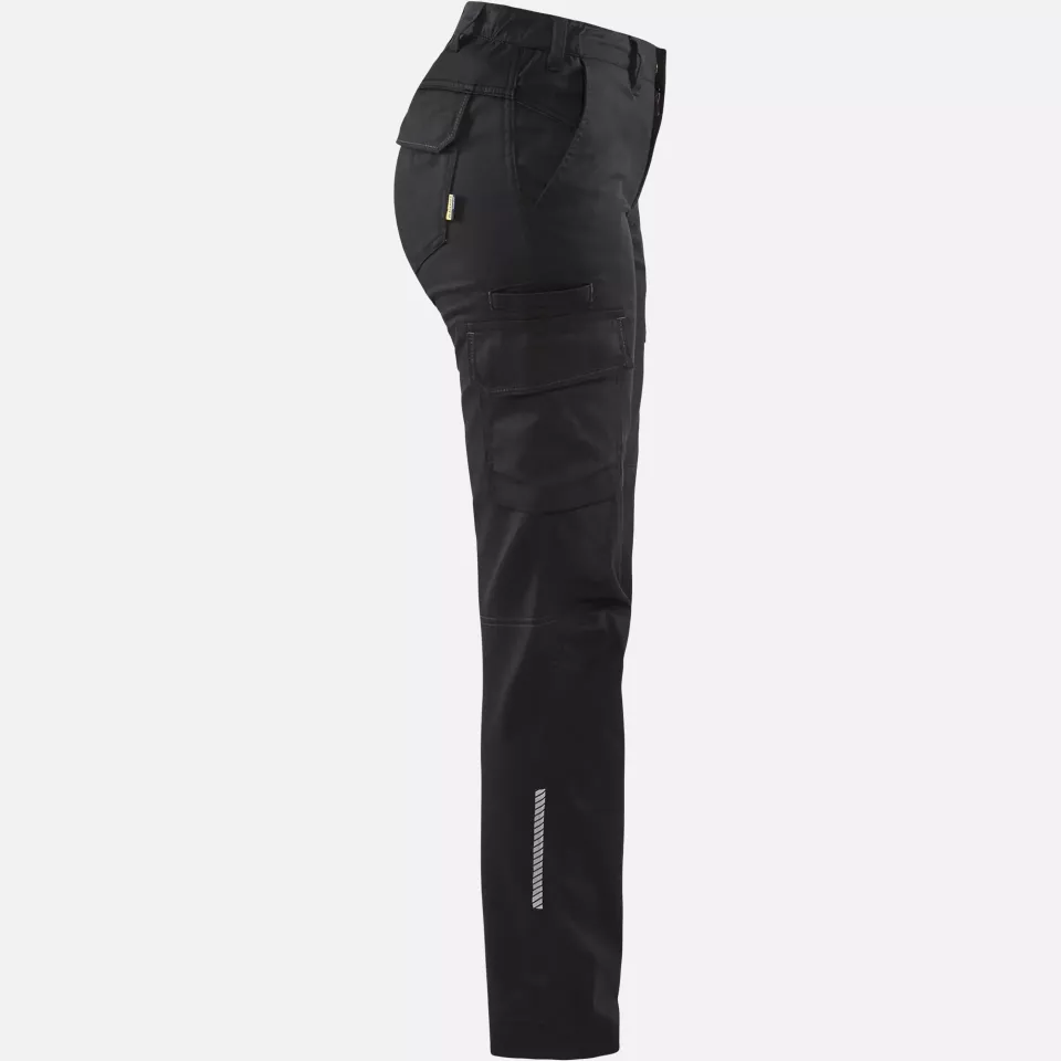 Blaklader 714418329900, Ladies Stretch Industry Work Trousers, Black, image 2, gallery thumbnail