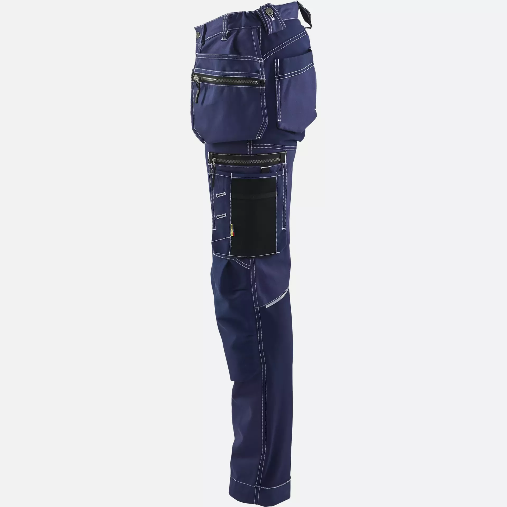 Blaklader 713013708800, Ladies Stretch Craftsman Work Trousers, Navy Blue, image 3