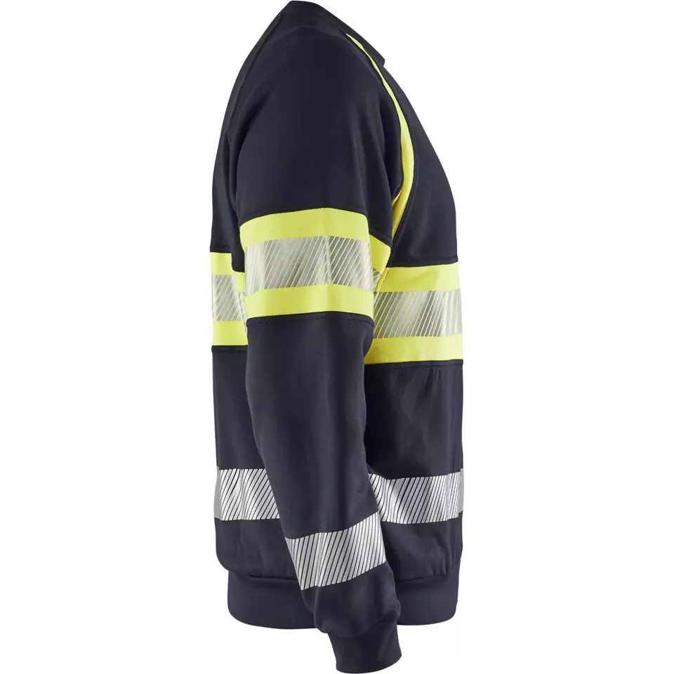 Blåkläder 345917628933, Multinorm Sweatshirt, Marineblau/ Gelb, image 2, gallery thumbnail