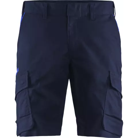 Blaklader Industry Stretch Shorts, Navy/Royal Blue