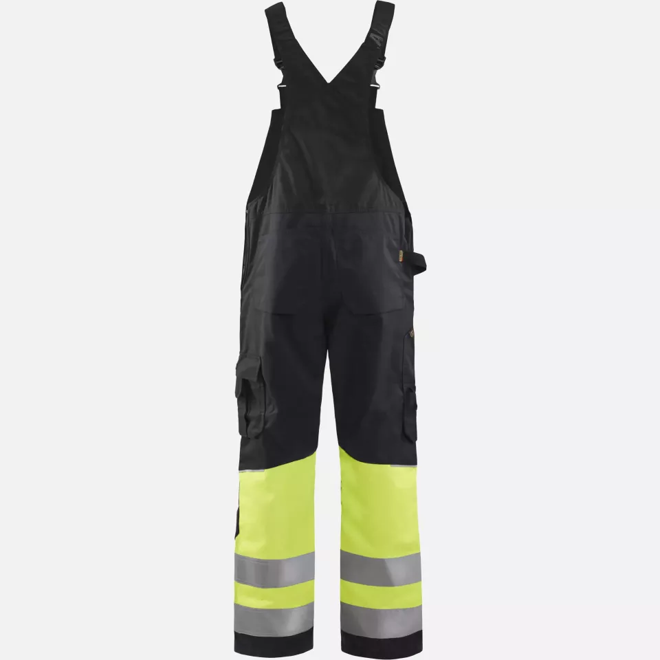 Blaklader 266218009933, High Vis Bib and Brace, Black/Yellow, image 4, gallery thumbnail