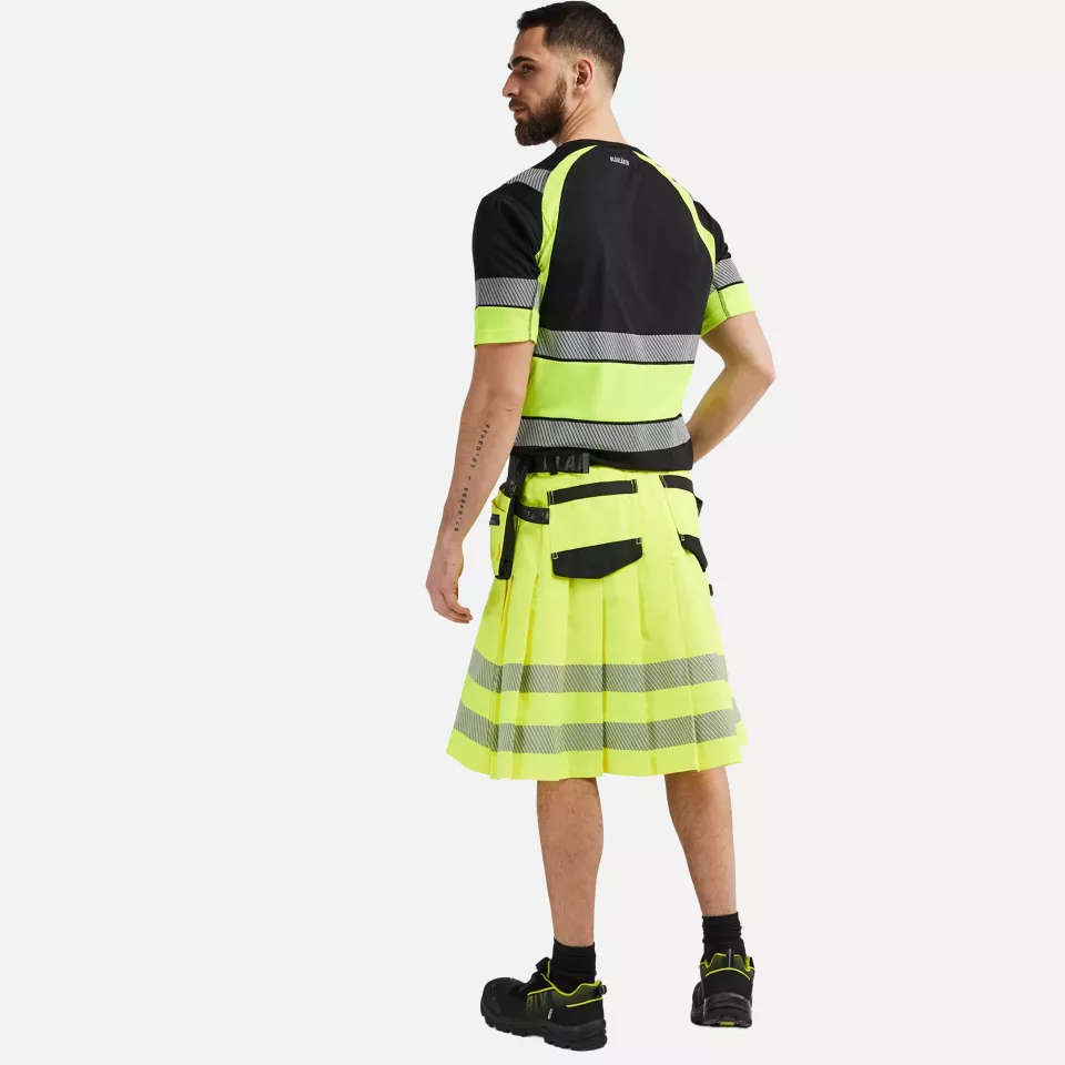 Blaklader 192118313399, High Vis Kilt, Gelb/Schwarz, image 7, gallery thumbnail