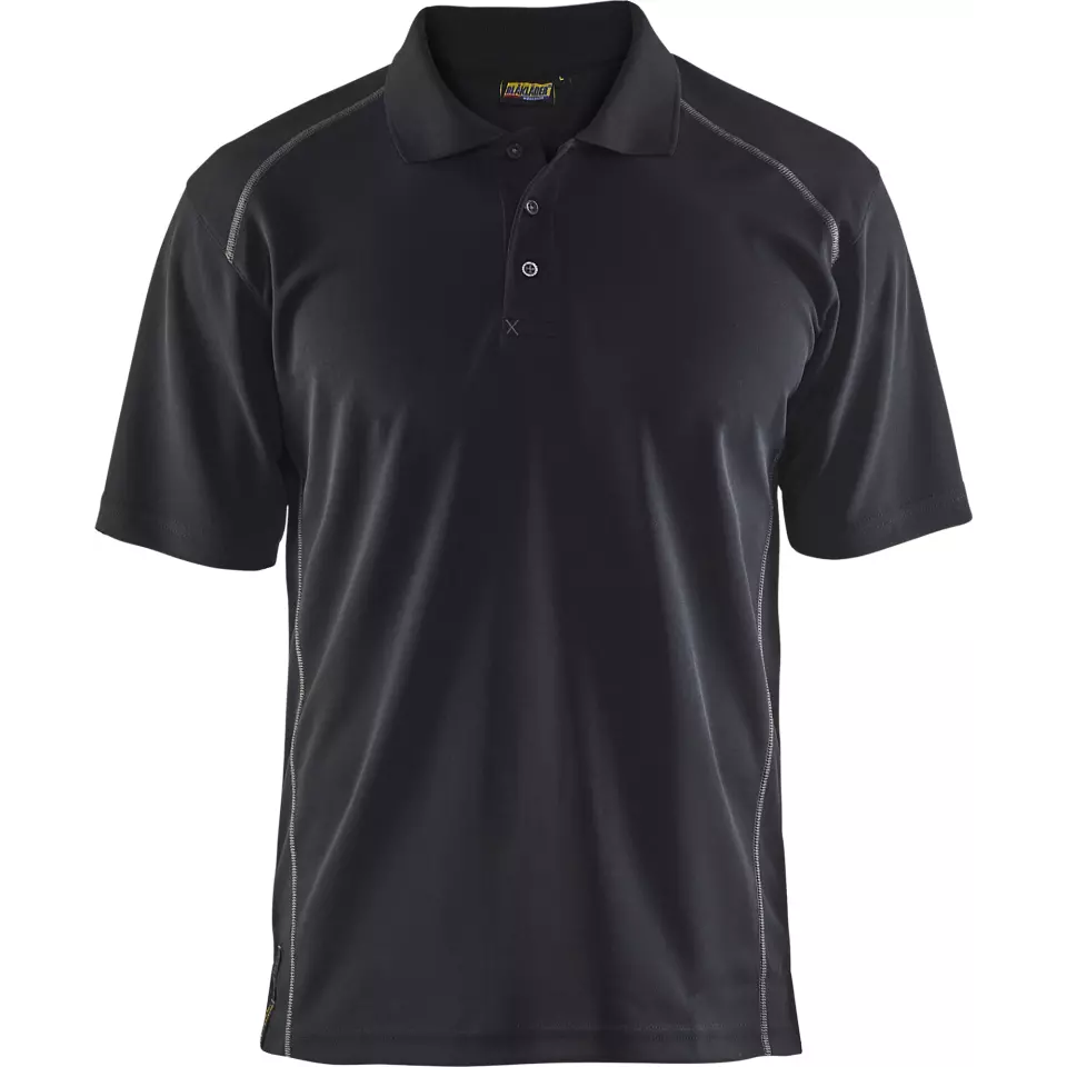 Blaklader 332610519900, UV Protection Polo Shirt, Black, image 1, gallery thumbnail
