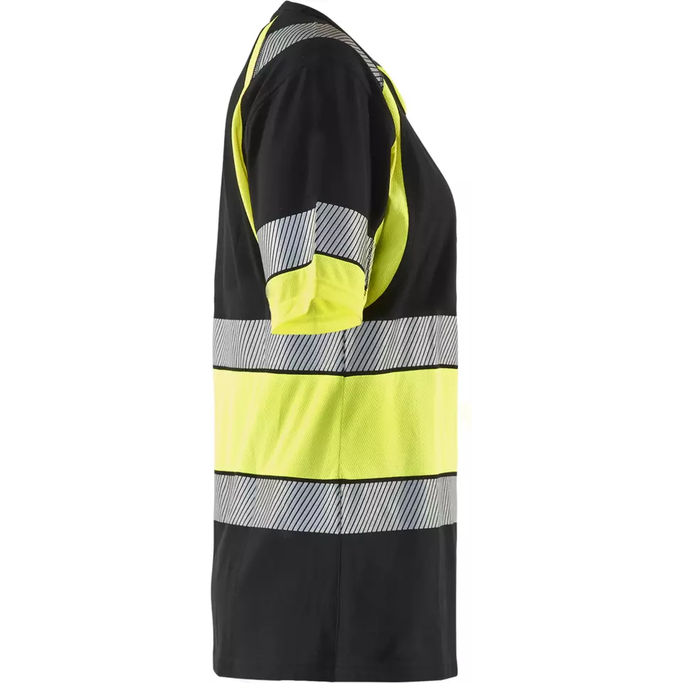 Blåkläder 341010309933, High Vis Ladies T-Shirt, Black/Yellow, image 2, gallery thumbnail
