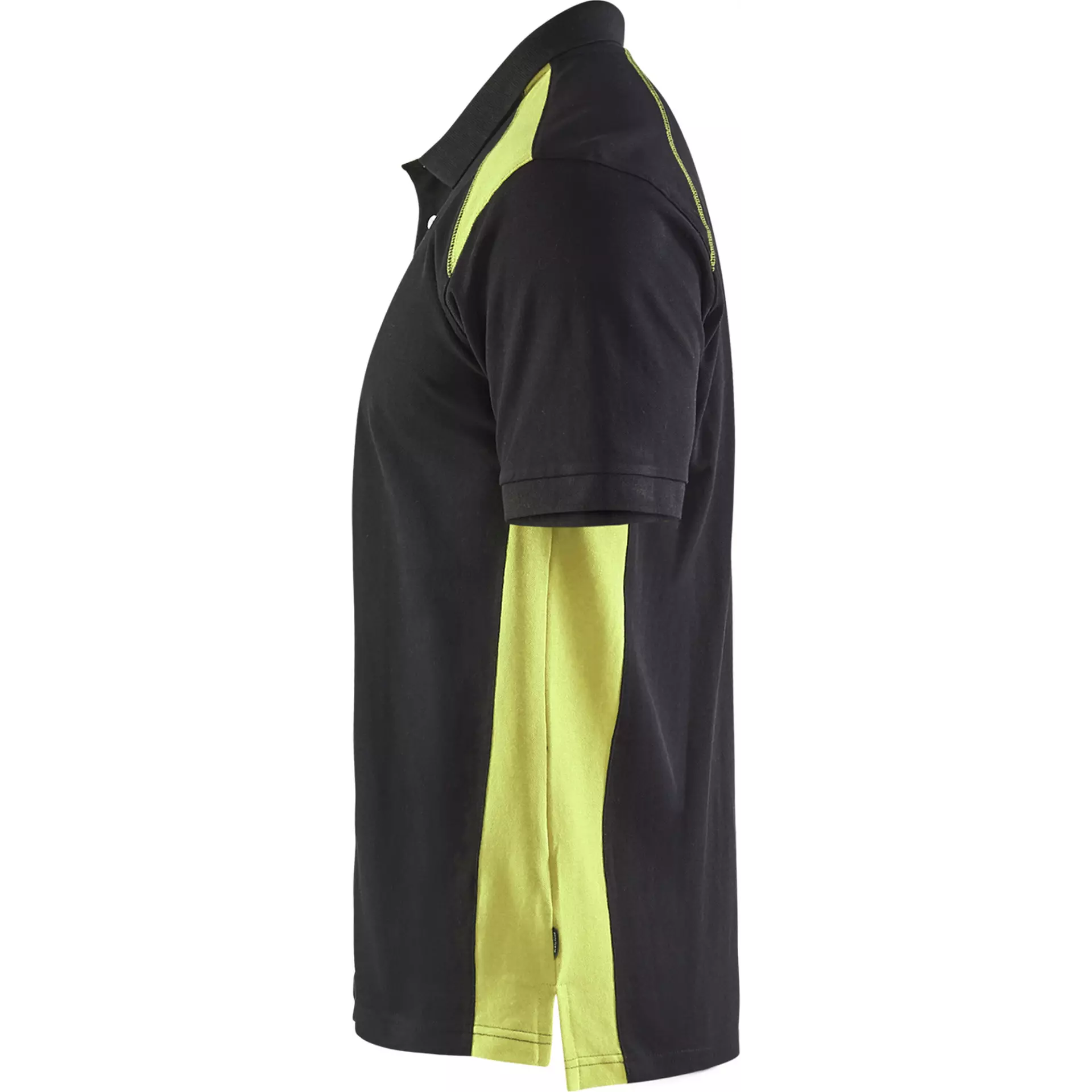 Blaklader 332410509933, Polo Shirt, Black/Yellow, image 3