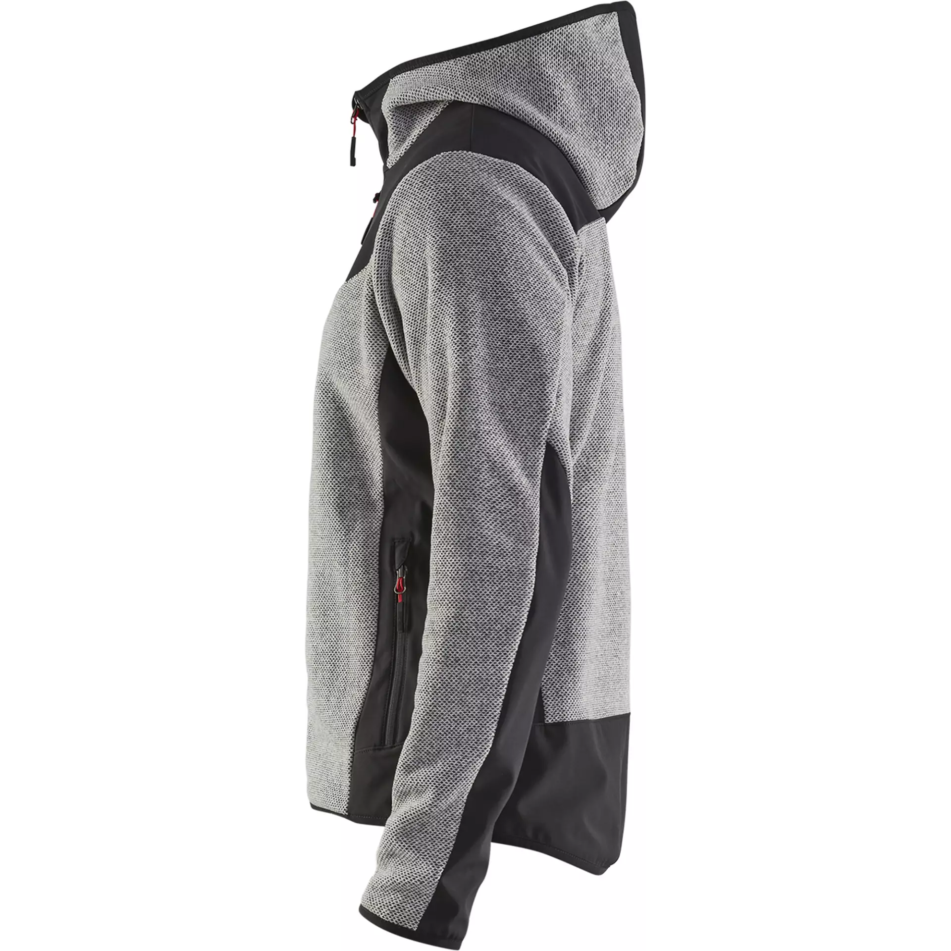 Blåkläder 594025369099, Softshell Knit Jacket, Grey Melange/Black, image 3