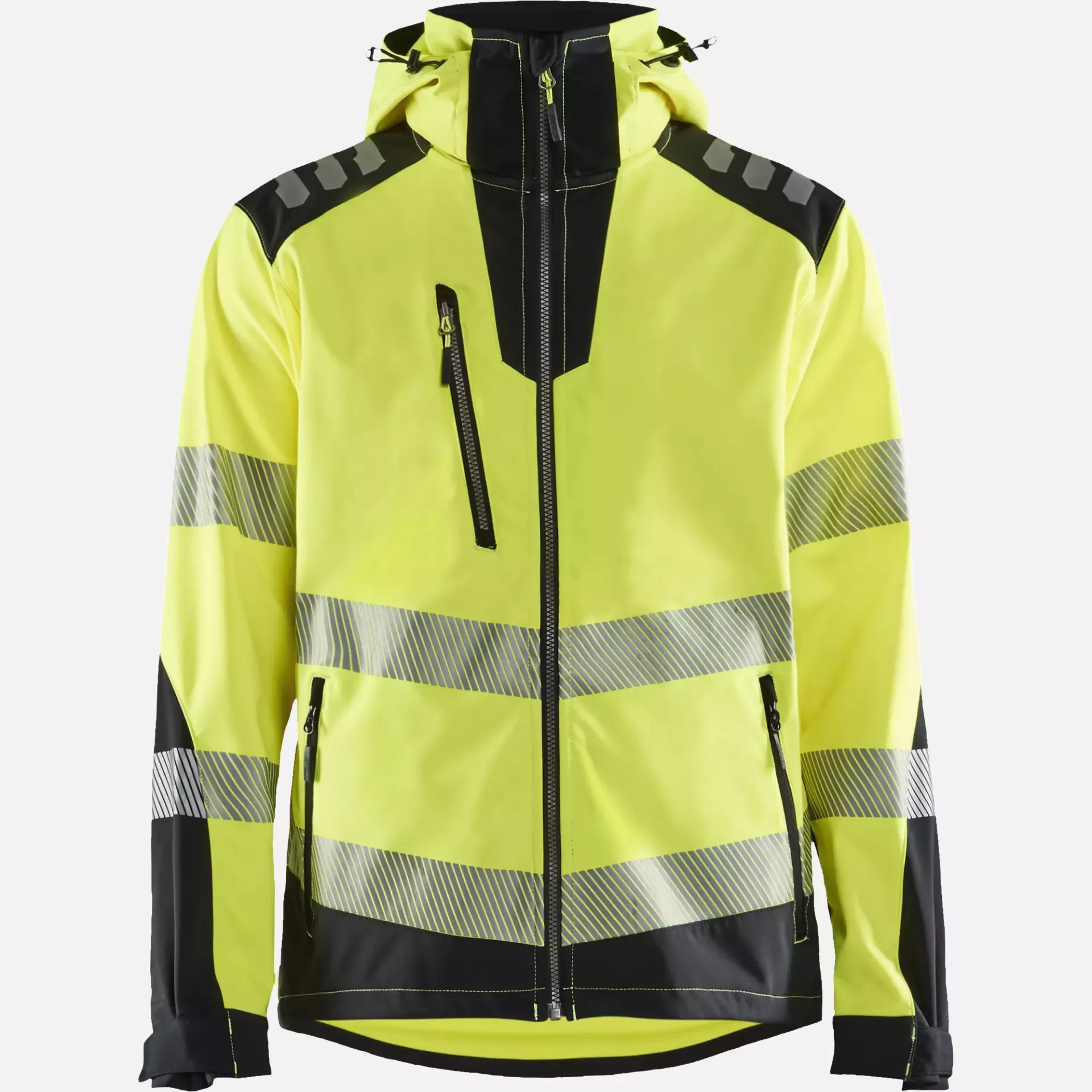 Blaklader 449125133399, High Vis Softshell Jacket, Yellow/Black, image 1