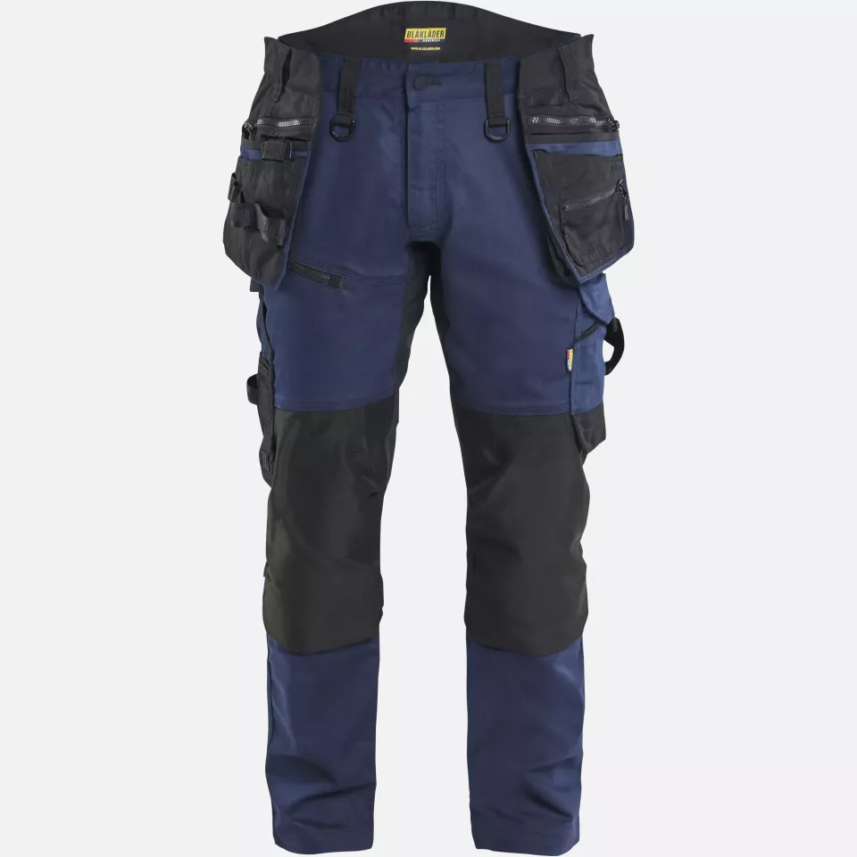 Blaklader 197011498699, STRIKER Stretch Craftsman Work Trousers, Dark Navy/Black, image 1, gallery thumbnail