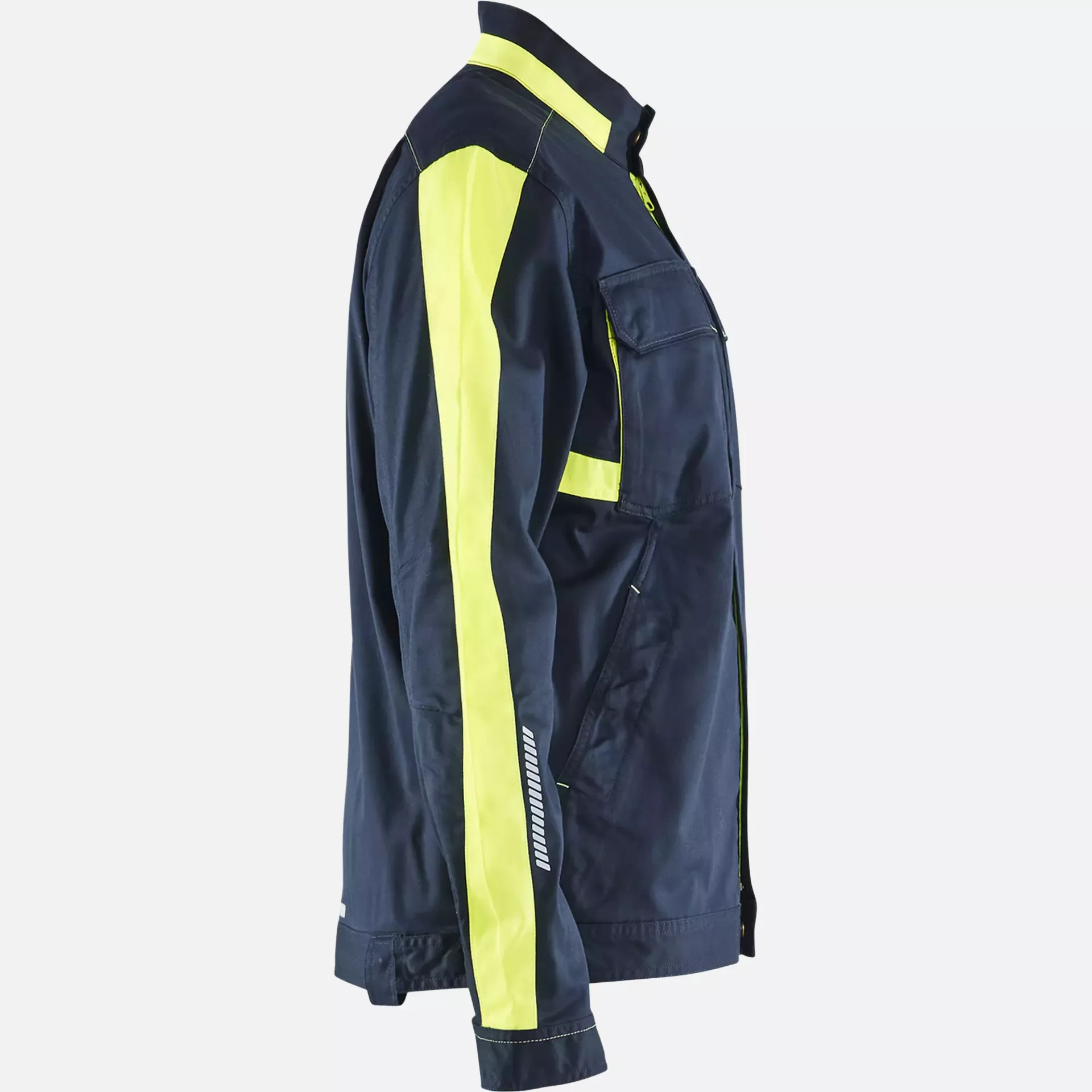 Blaklader 444418328633, Industrie Stretch Jacke, Dunkel Marineblau/Gelb, image 2
