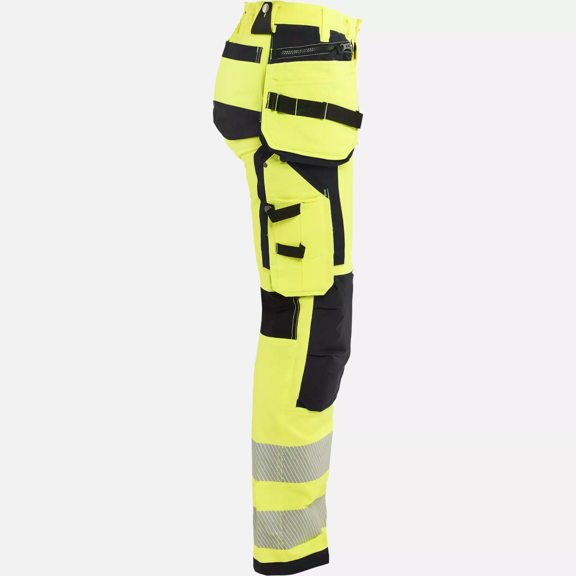 Blaklader 719716423399, High Vis Women's 4-Way Stretch Work Trousers, Yellow/Black, image 2