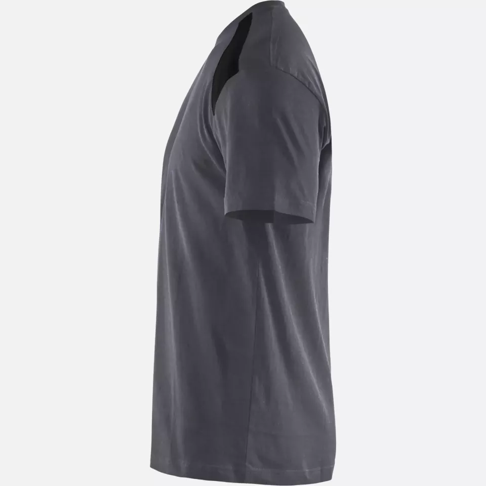Blaklader 337910429699, T-Shirt, Medium Grey/Black, image 3, gallery thumbnail