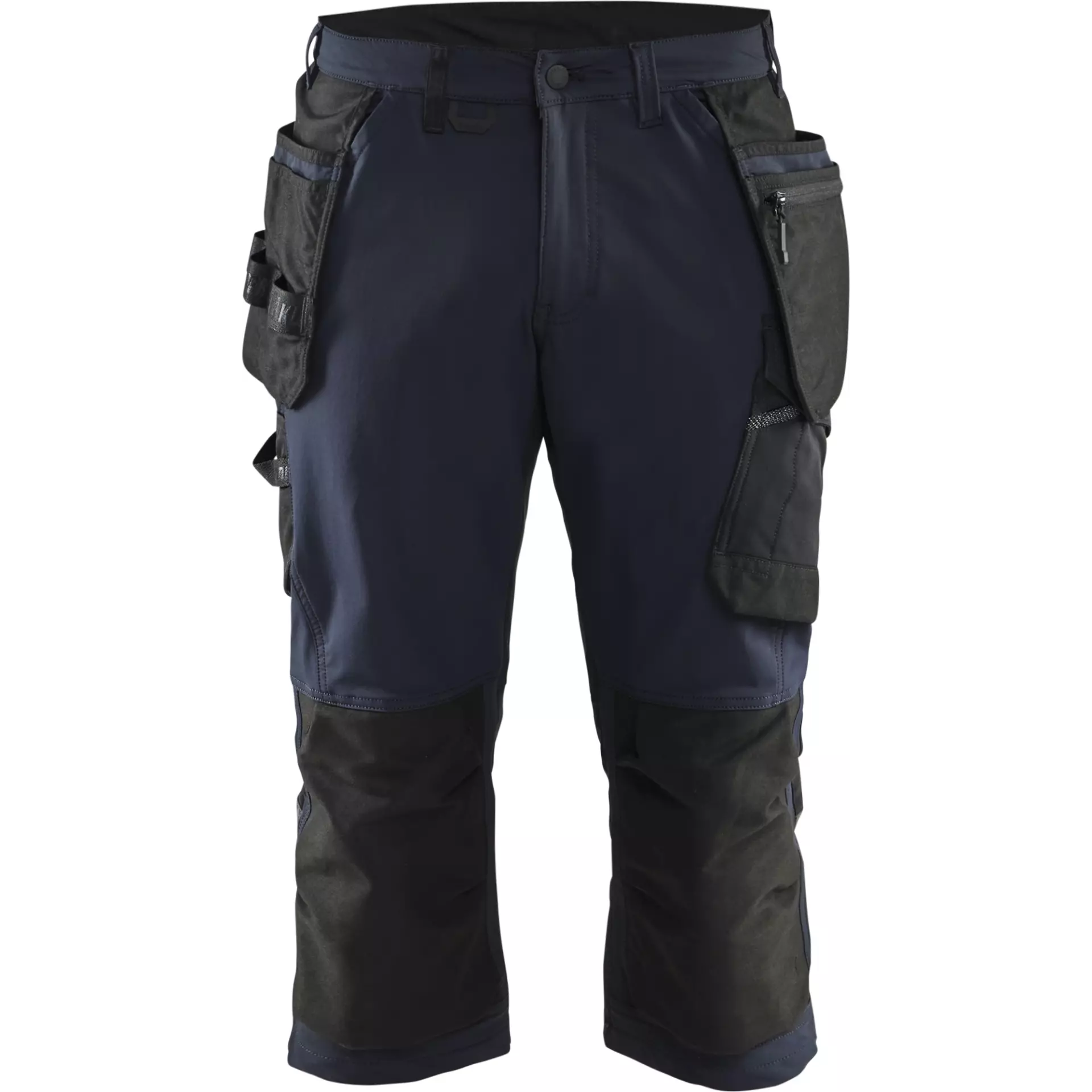 Blåkläder 152116458699, 4-Way Stretch Craftsmen Cargo Shorts, Dark Navy Blue/Black, image 1