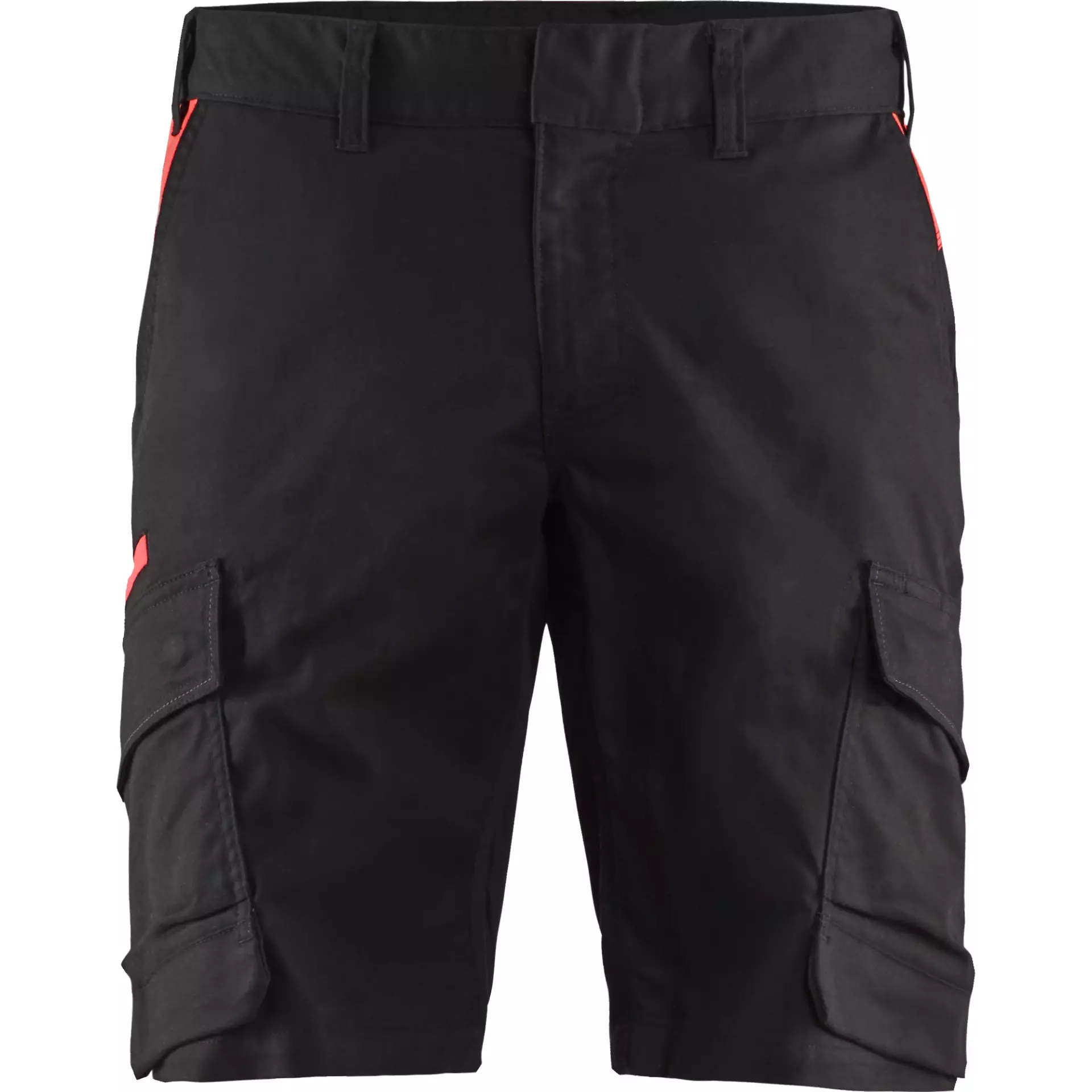 Blaklader 144618329956, Industry Stretch Shorts, Black/Red