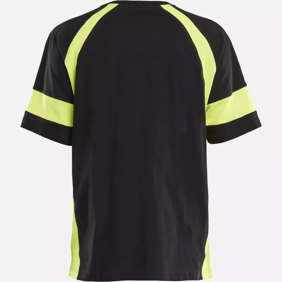 Blaklader 352310309933, High Vis T-Shirt, Black/Yellow, image 4, gallery thumbnail