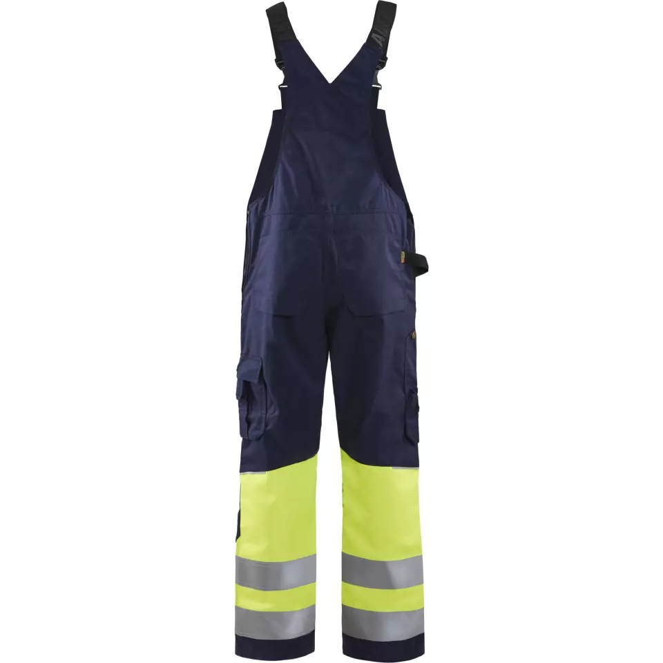 Blaklader 266218008933, High Vis Latzhose, Marineblau/ Gelb, image 4, gallery thumbnail