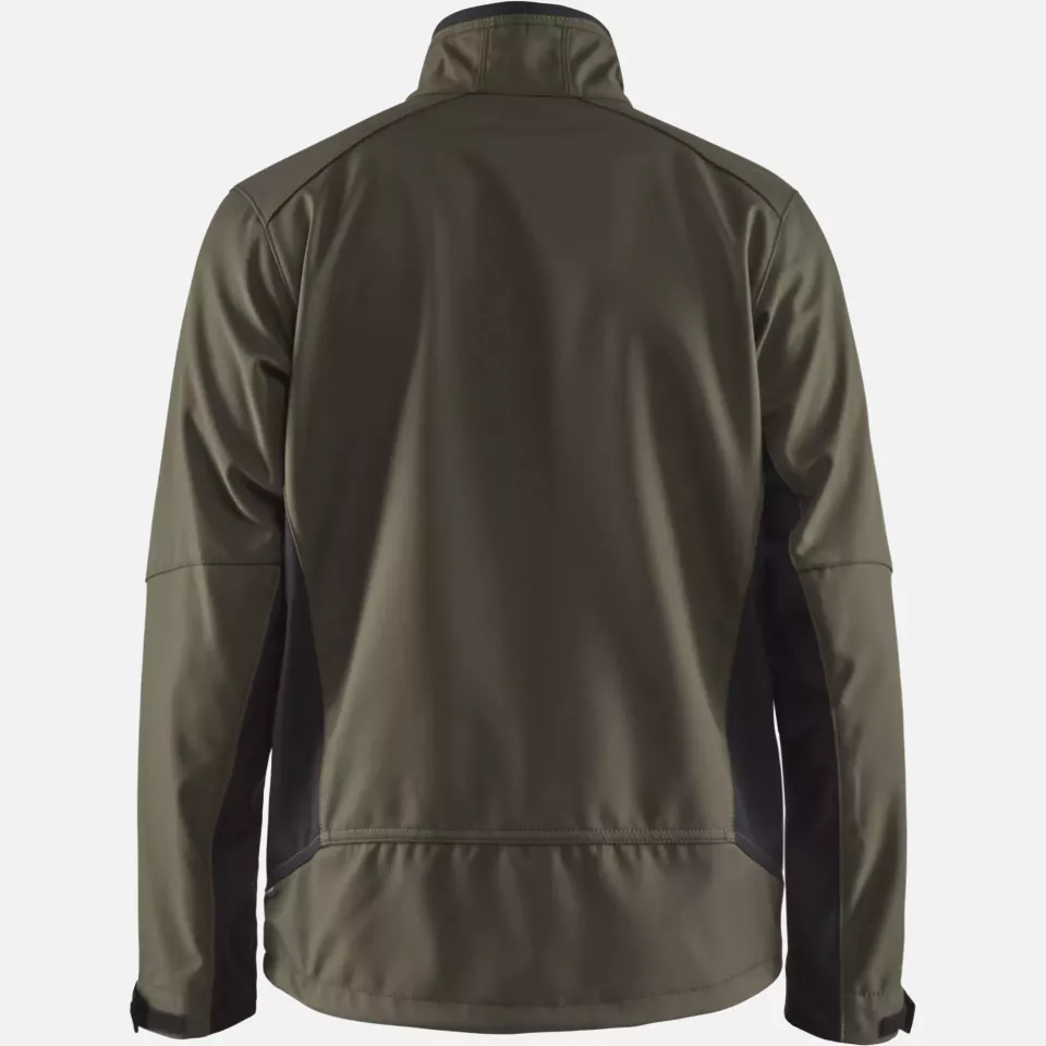Blaklader 495025164599, Softshell Jacket, Dark Olive Green/Black, image 4, gallery thumbnail