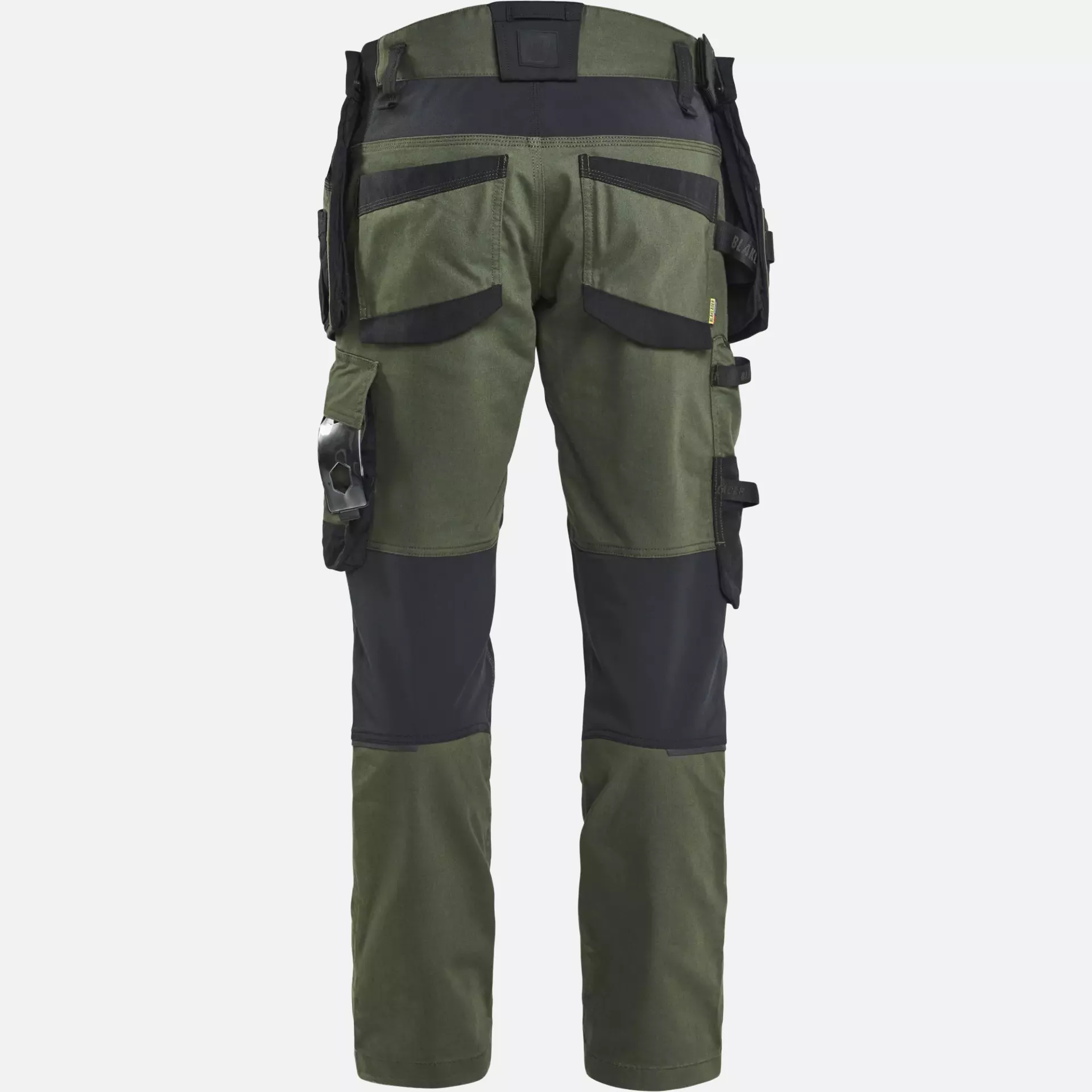 Blaklader 197011494298, STRIKER Stretch Craftsman Work Trousers, Forest Green/Black, image 4