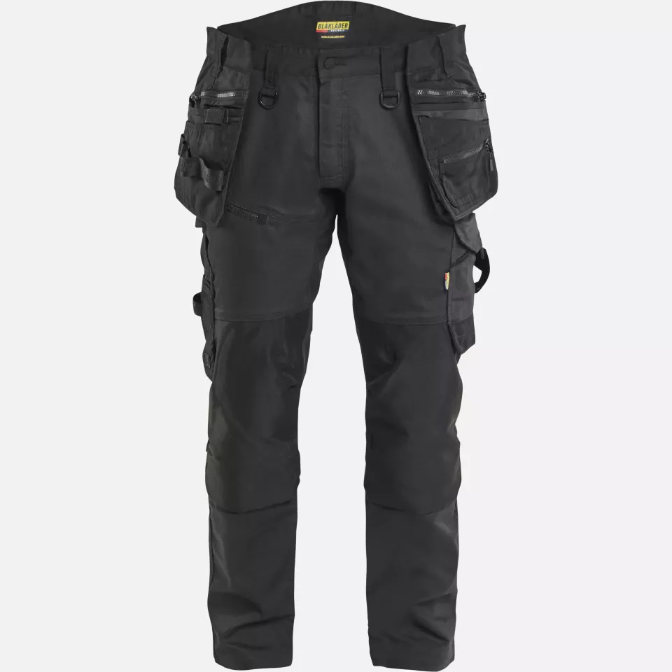 Blaklader 197011499999, STRIKER Stretch Craftsman Work Trousers, Black/Black, image 1, gallery thumbnail